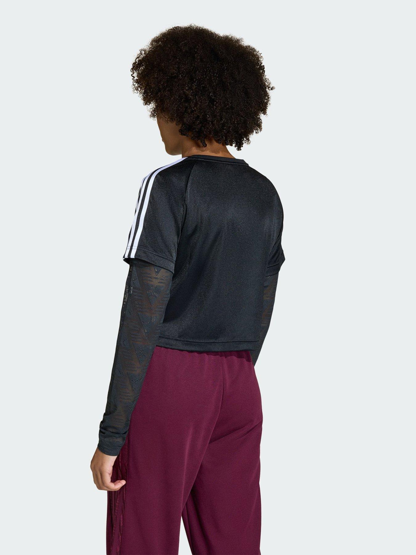 Image 2 of 5 of adidas Originals LOOSE 2IN1 LACE LONGSLEEVE T-Shirt