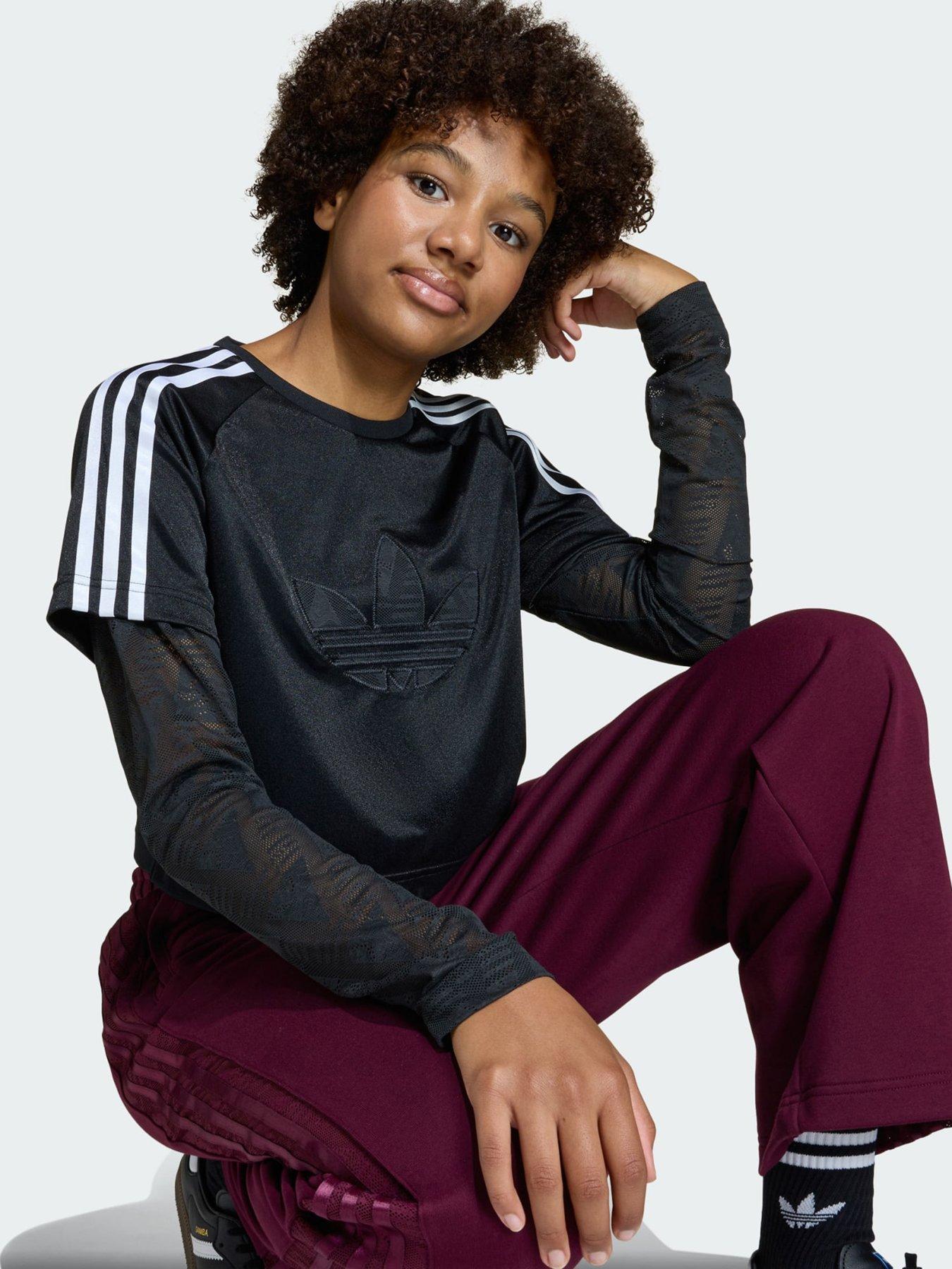 Image 3 of 5 of adidas Originals LOOSE 2IN1 LACE LONGSLEEVE T-Shirt