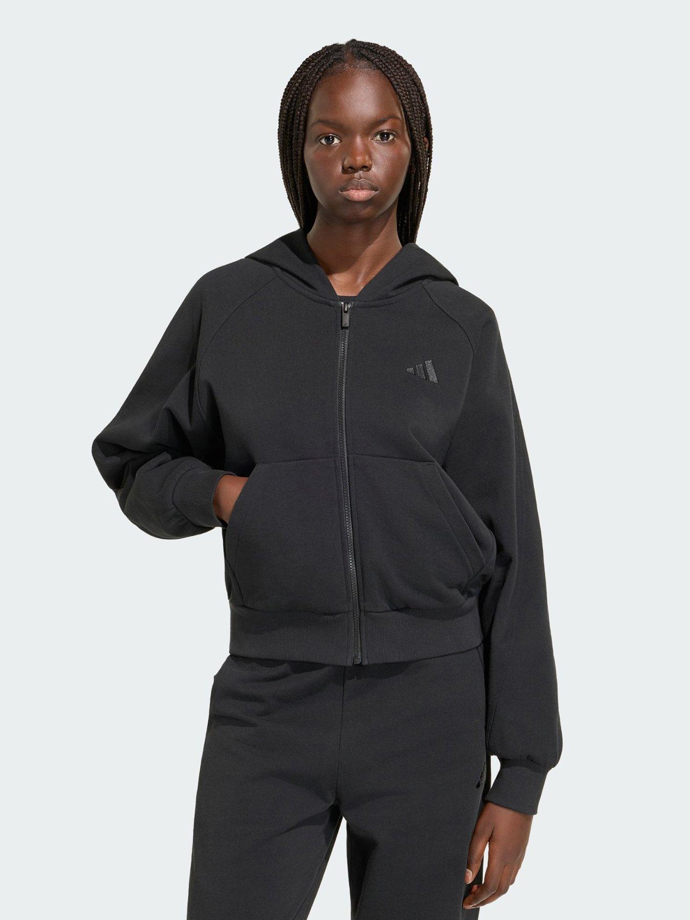 adidas KIT SMALL LOGO FULL ZIP HOODIE
