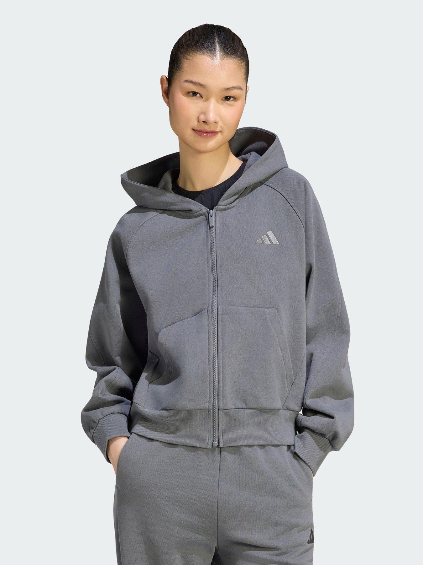 adidas KIT SMALL LOGO FULL ZIP HOODIE