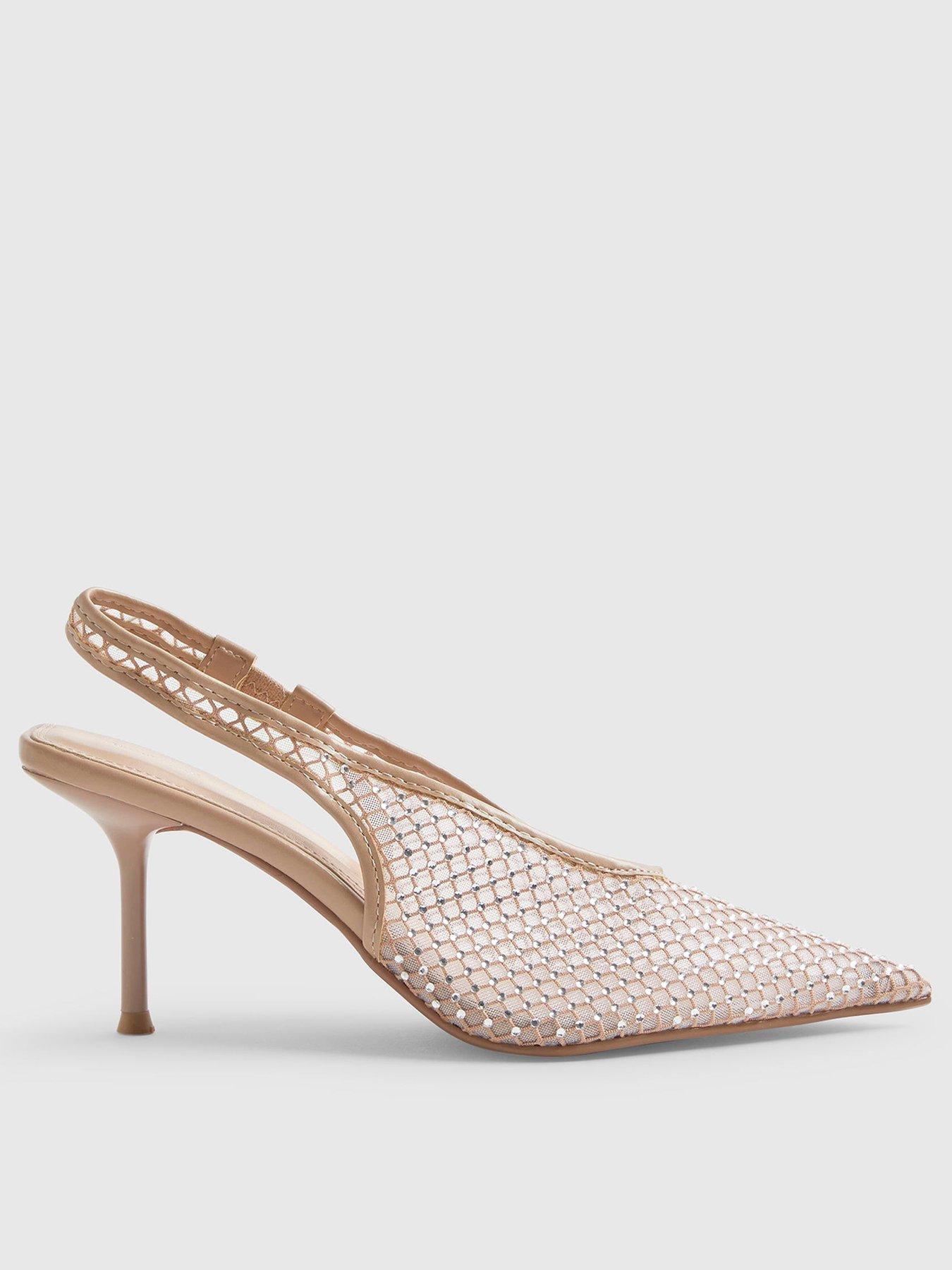 River Island Embellished Slingback Court Heels