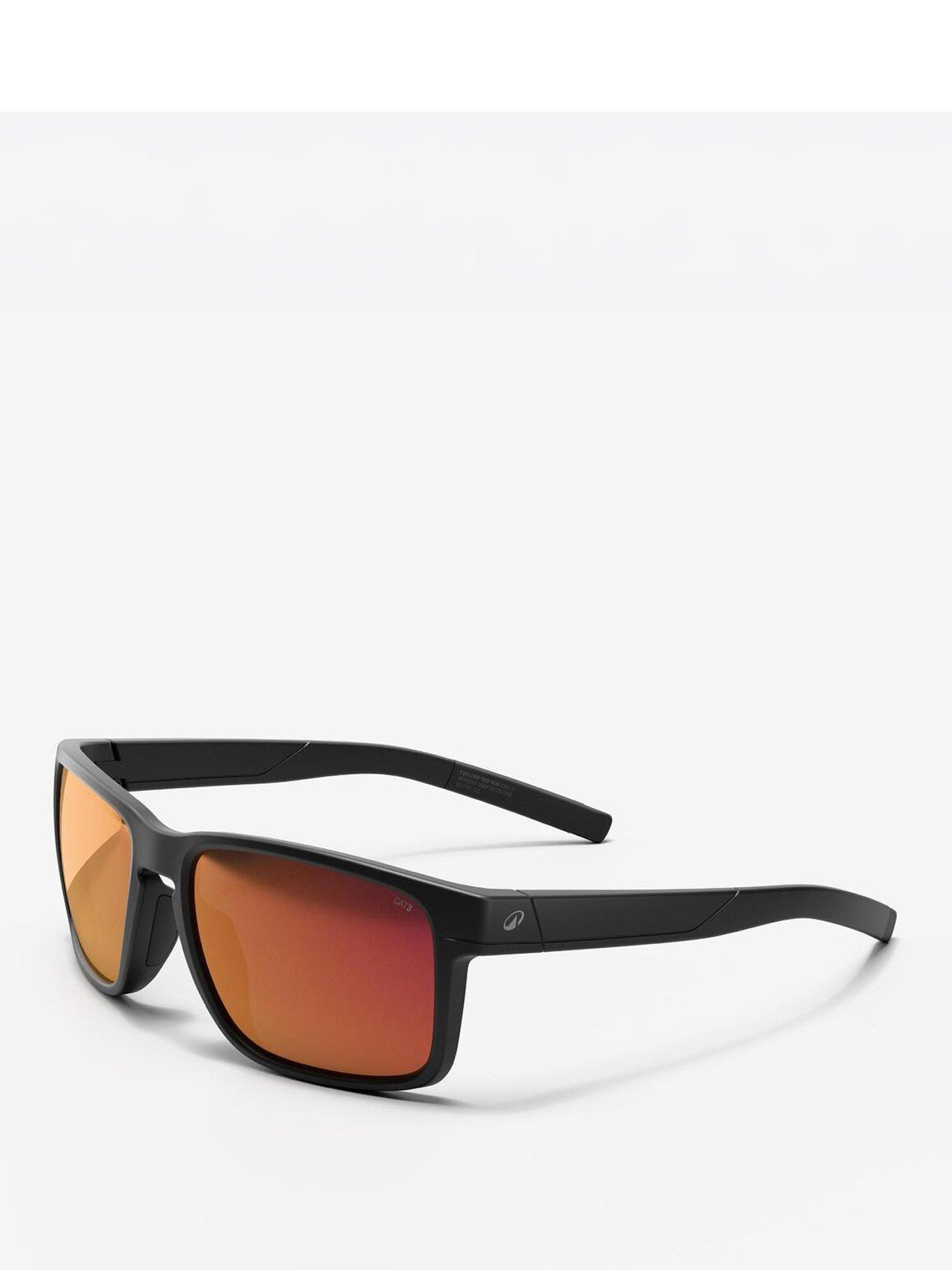 Decathlon Explore 500 SQR Polarised Category 3 Sports Sunglasses - Black