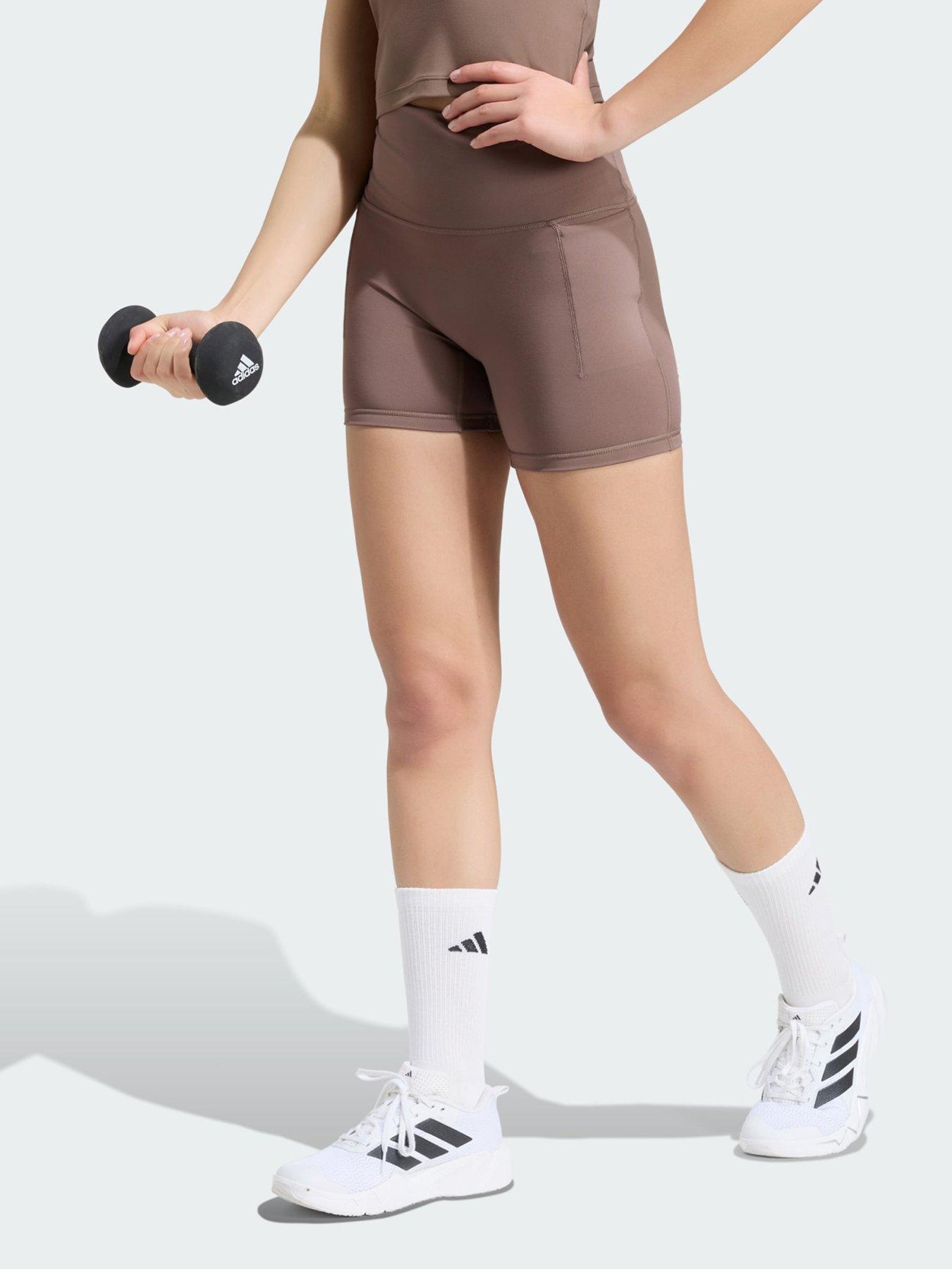 adidas 3 Stripes Studio All Me Booty Short Leggings