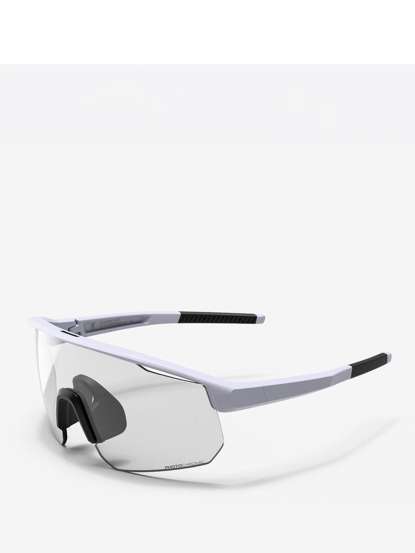 Decathlon Photochromic cycling glasses, Category 3, Perf 500 Light - White
