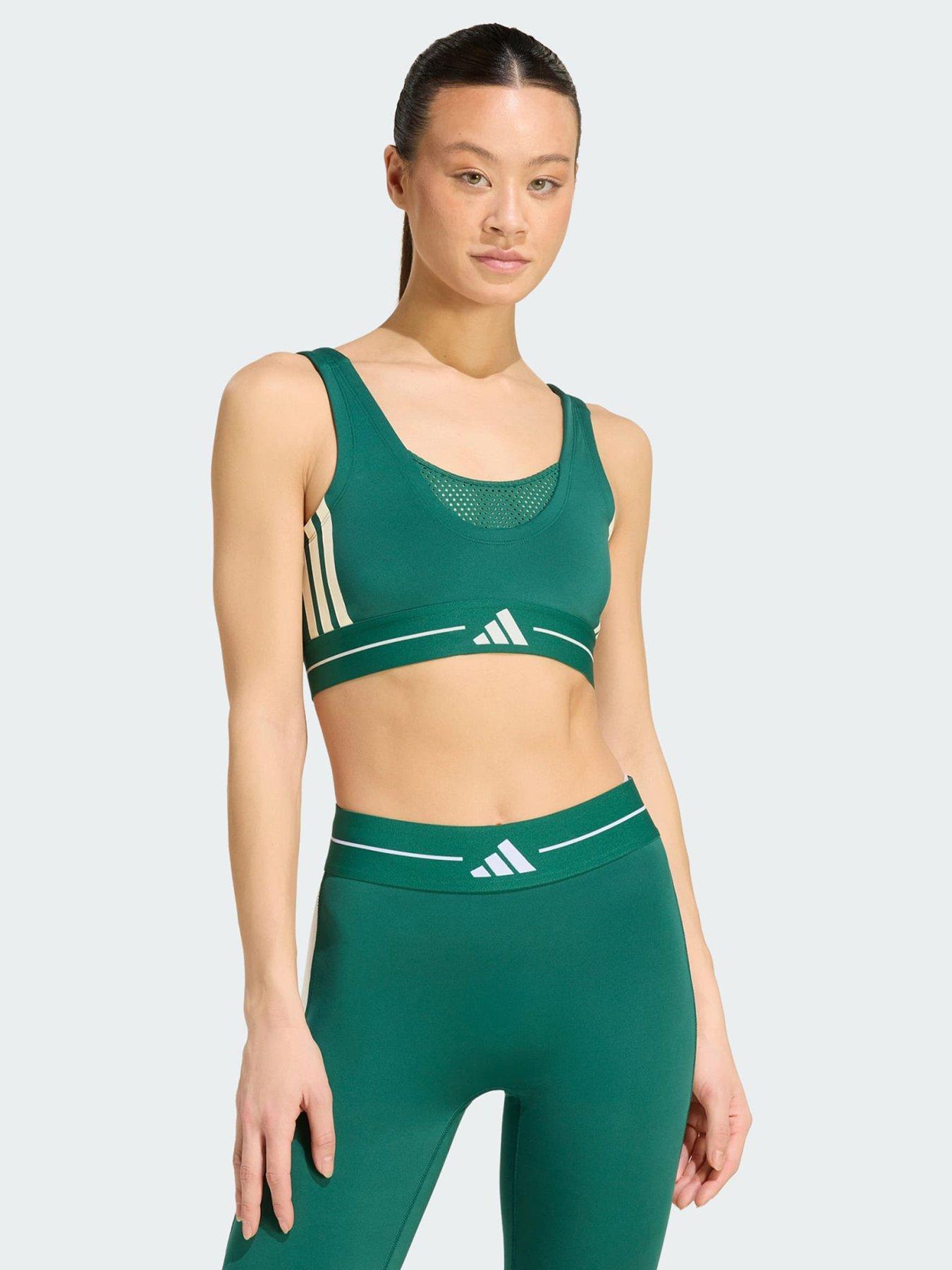 adidas Hyperglam 3-Stripes Color Block Light Support Bra