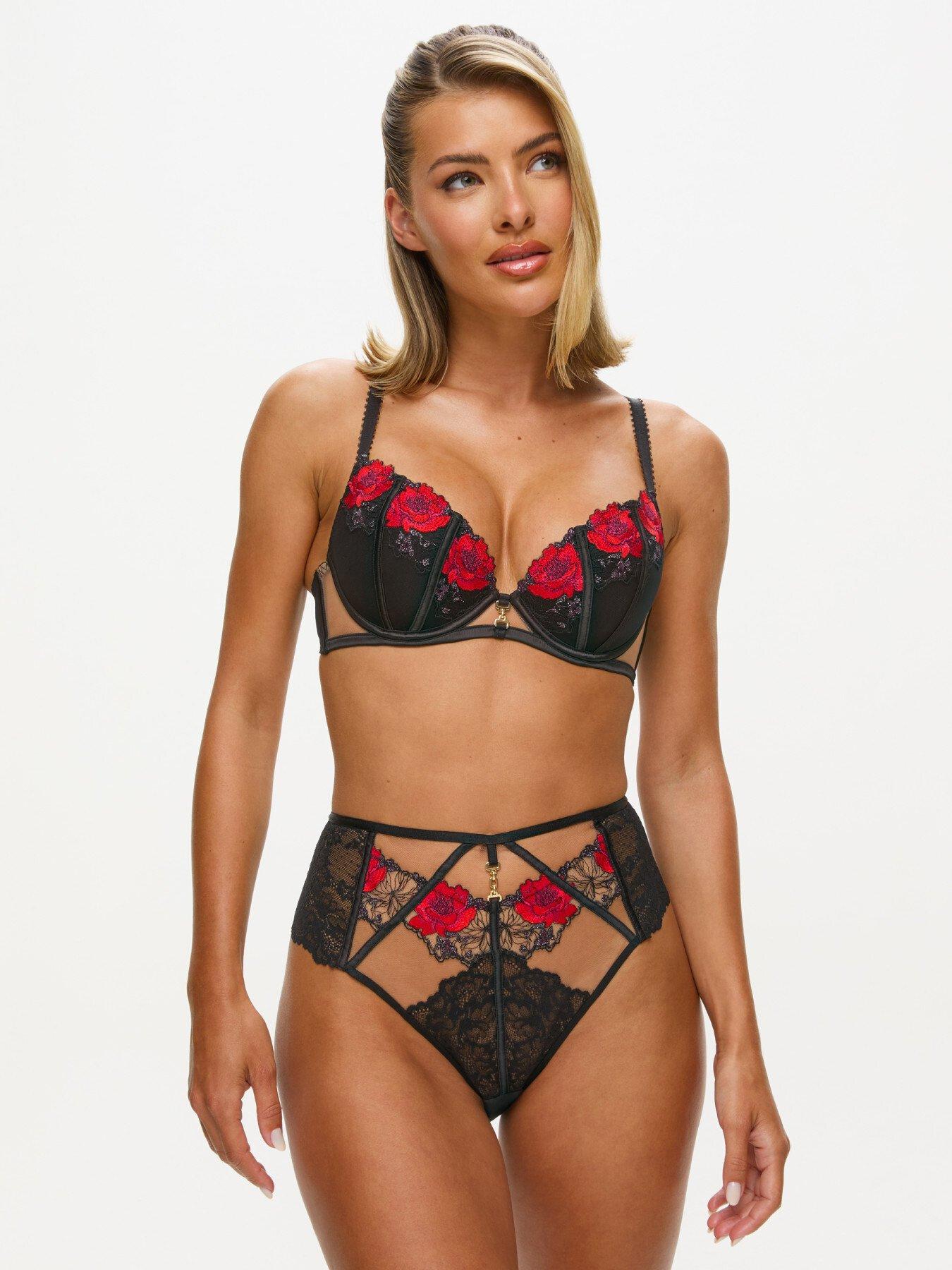 Ann Summers Caged Rose High Waist Brazilian