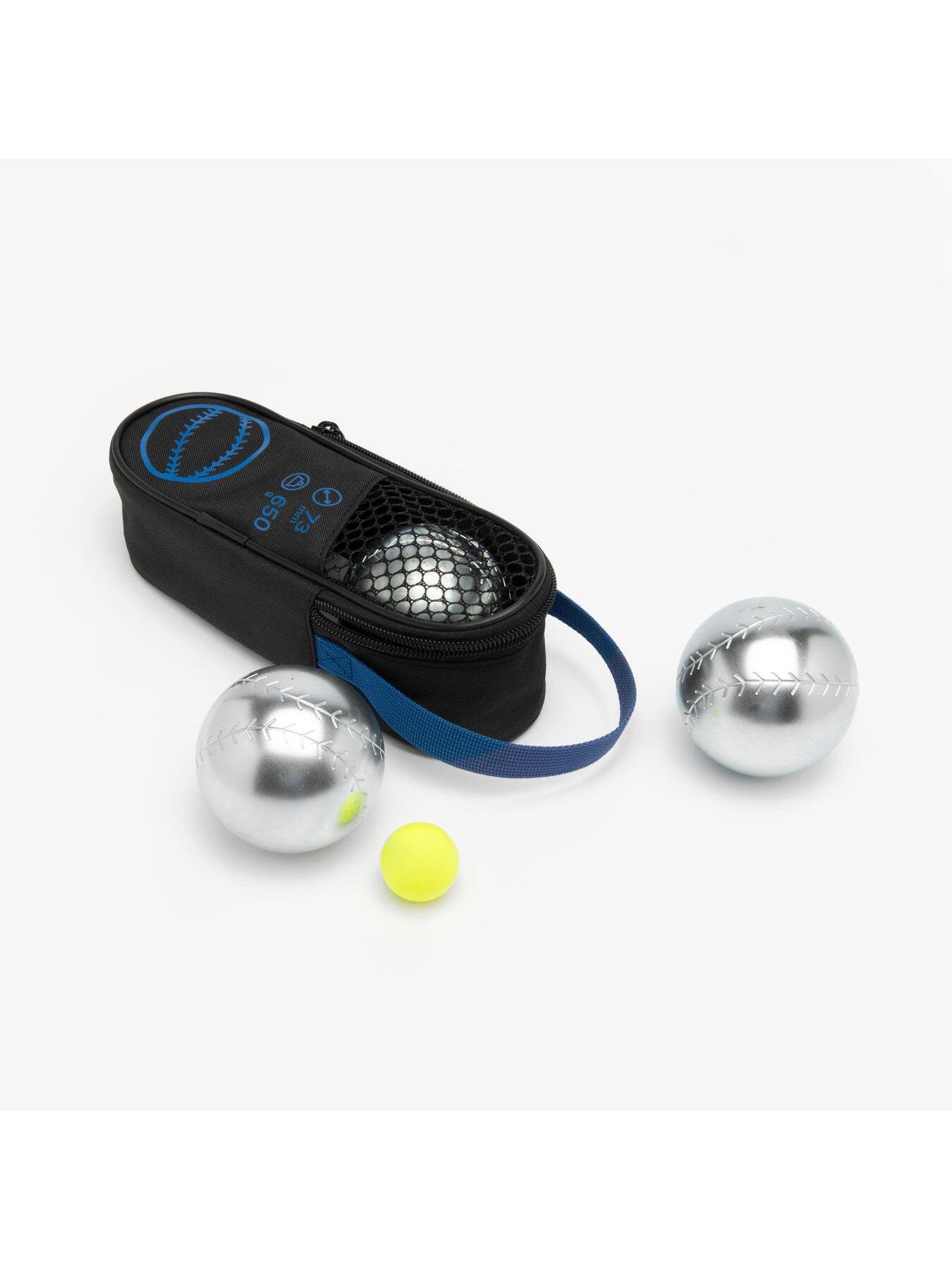 Image 2 of 6 of Decathlon Set of 3 Recreational Petanque Boules 500 - Blue