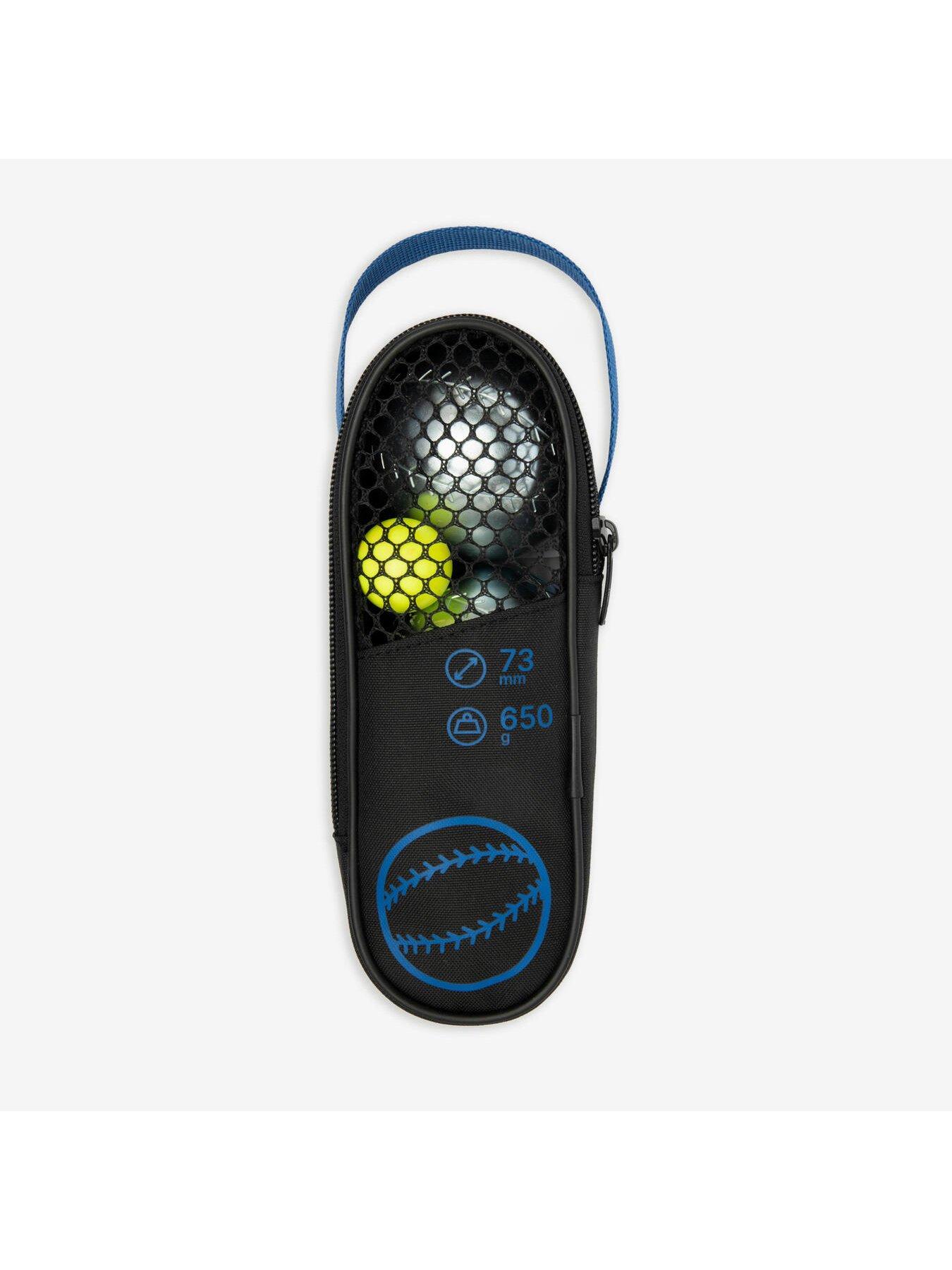 Image 3 of 6 of Decathlon Set of 3 Recreational Petanque Boules 500 - Blue