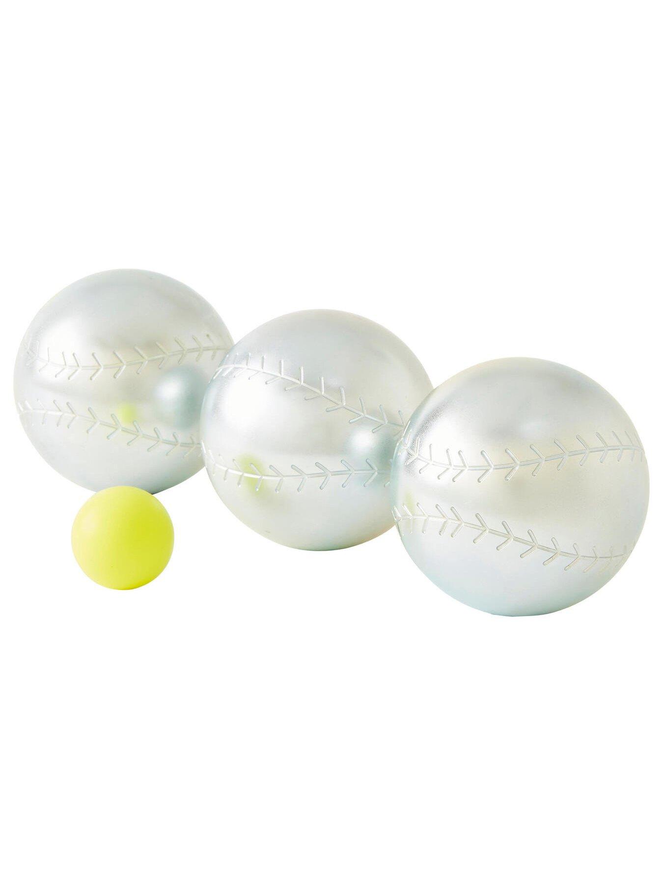 Image 4 of 6 of Decathlon Set of 3 Recreational Petanque Boules 500 - Blue