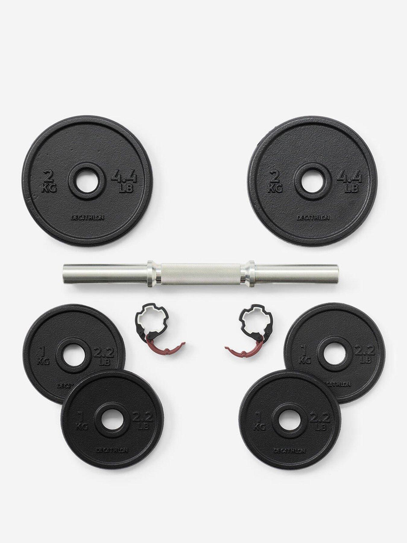 Decathlon SSD V2 Weight Training 10 kg Cast Iron Dumbbells Set