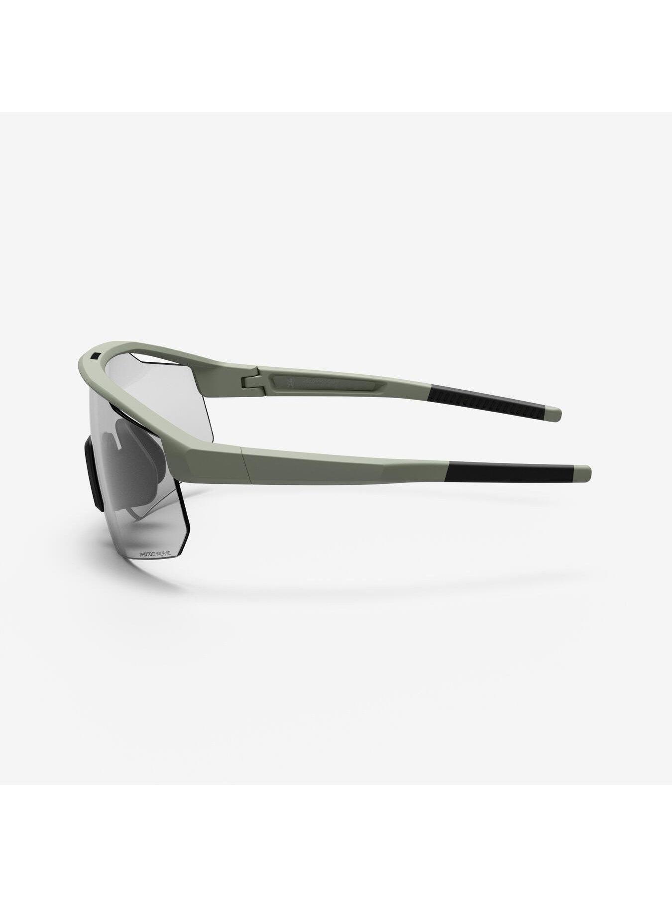 Image 3 of 6 of Decathlon Photochromic cycling glasses, category 3, Perf 500 Light - Green