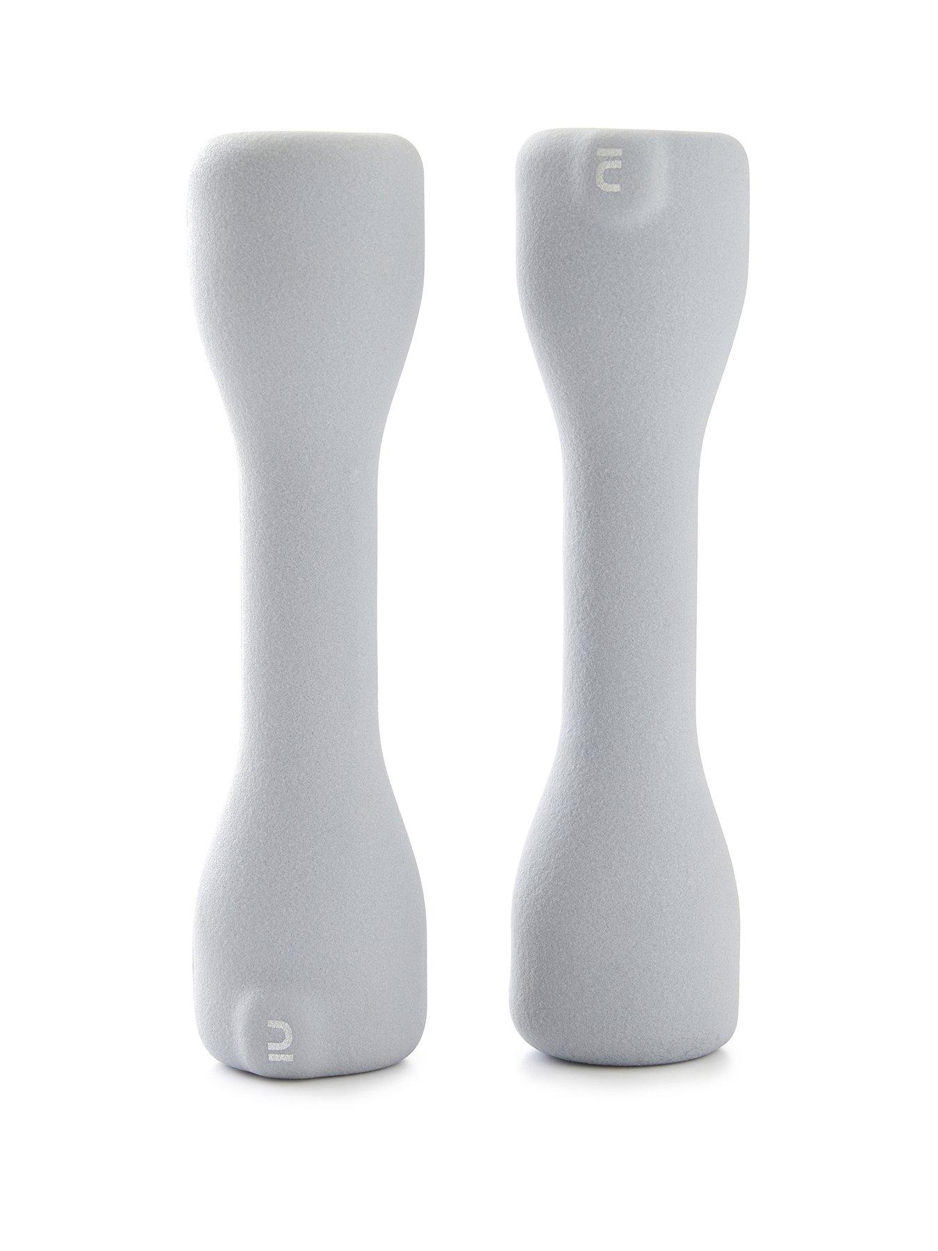 Decathlon Fitness Dumbbells Easy Set of 2 x 3 kg - Grey