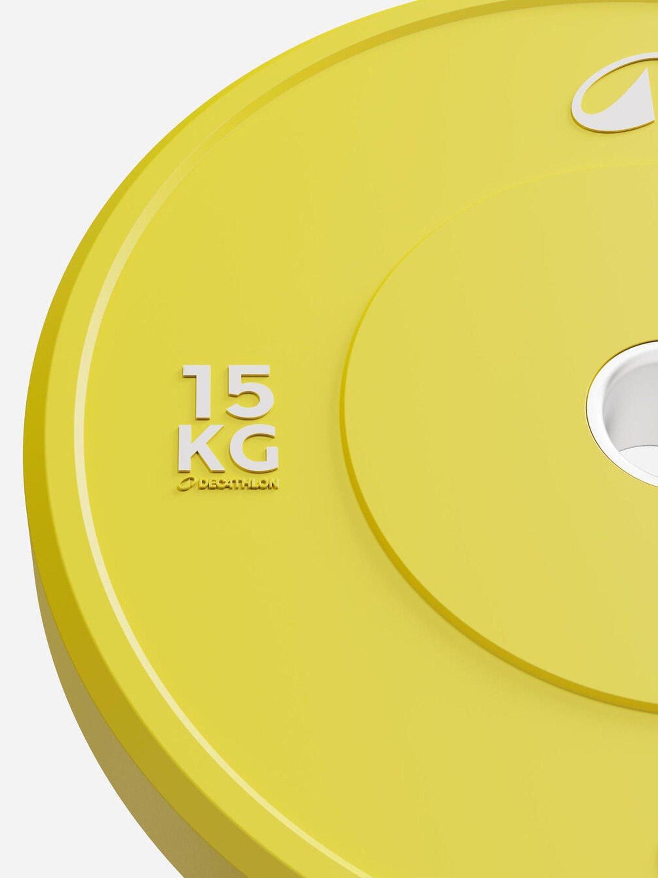 Image 3 of 3 of Decathlon Weightlifting and Cross-Training 15 kg Plate