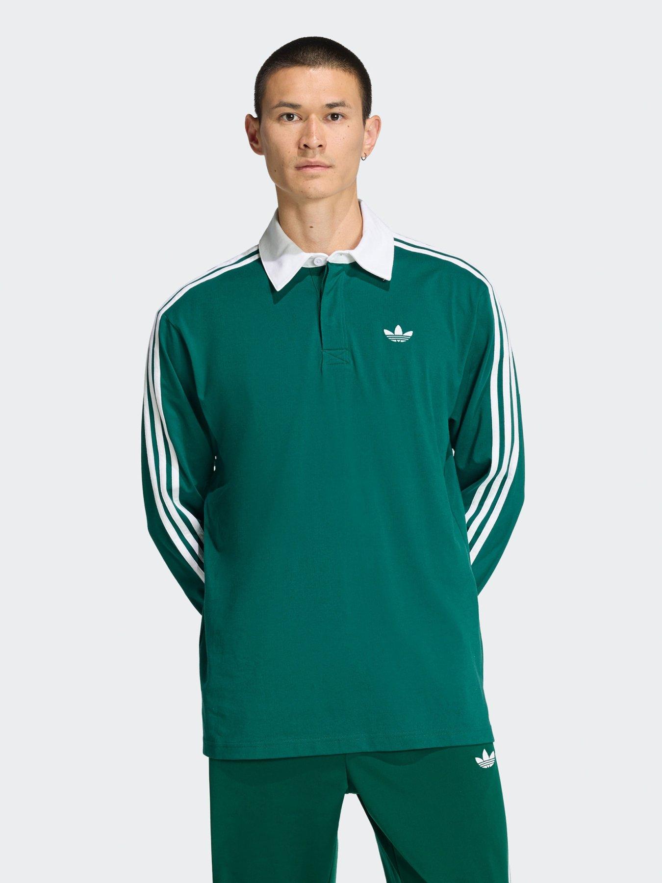 adidas Originals 3-Stripes Rugby Longsleeve Polo