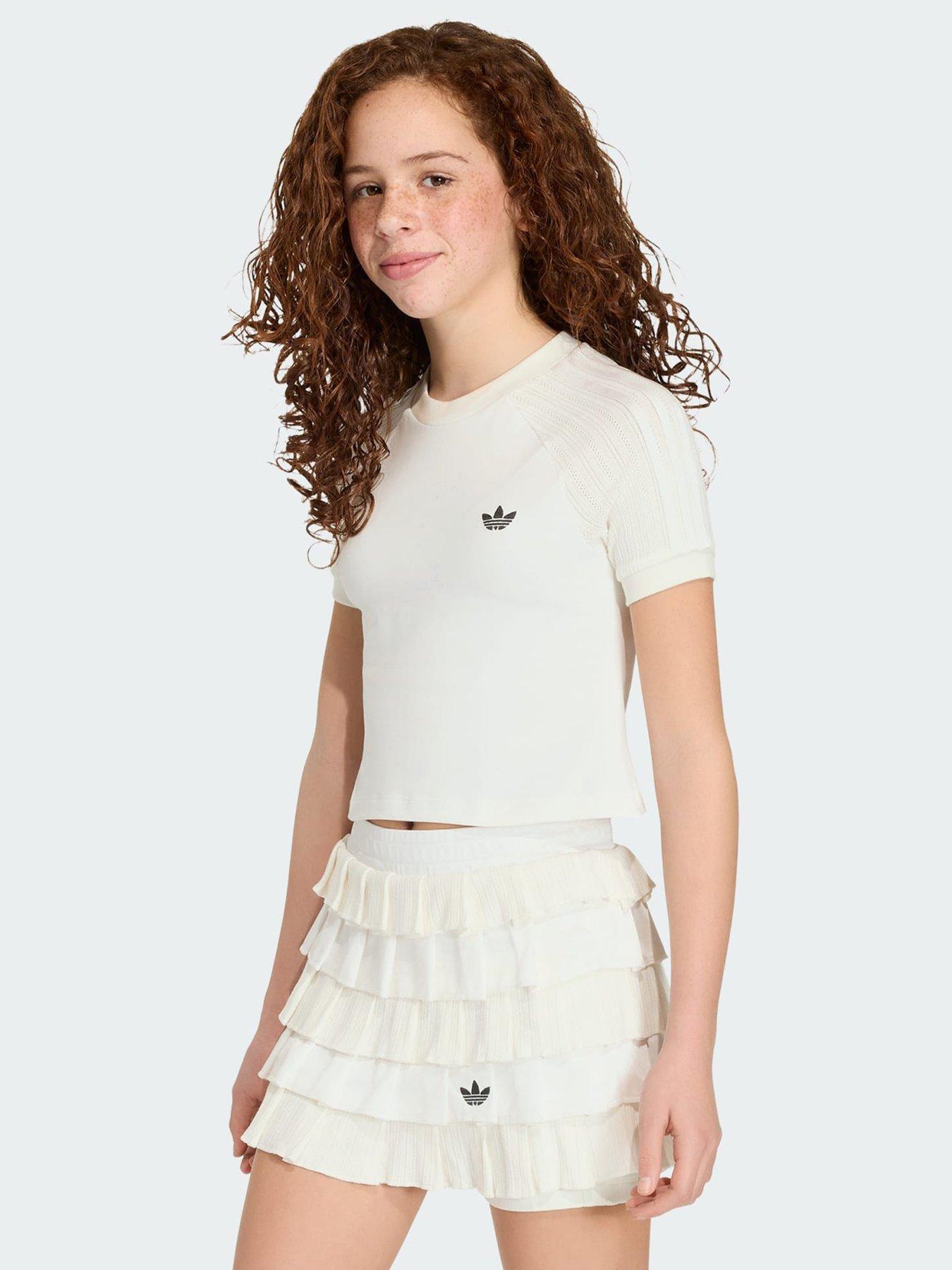 adidas Originals Slim Knitted 3 Stripes Tee