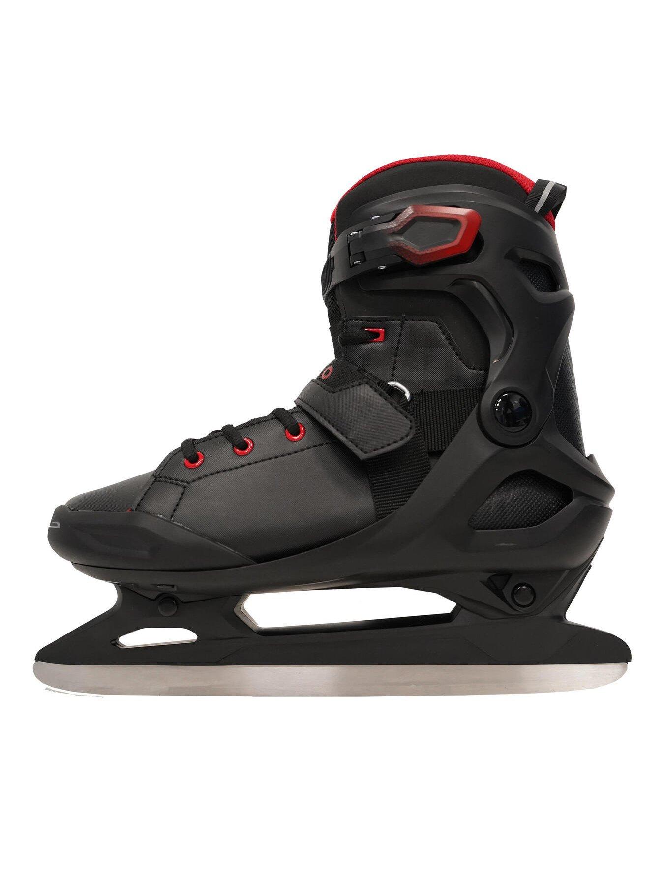 Image 6 of 7 of Decathlon Men's Ice Skates Fit 500 - Black/Red