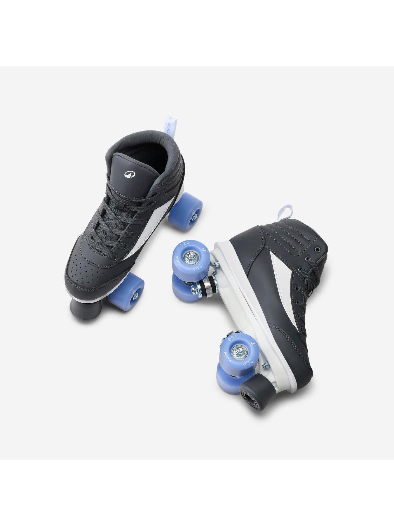 Image 4 of 6 of Decathlon Kids' Quad Roller Skates-Blue