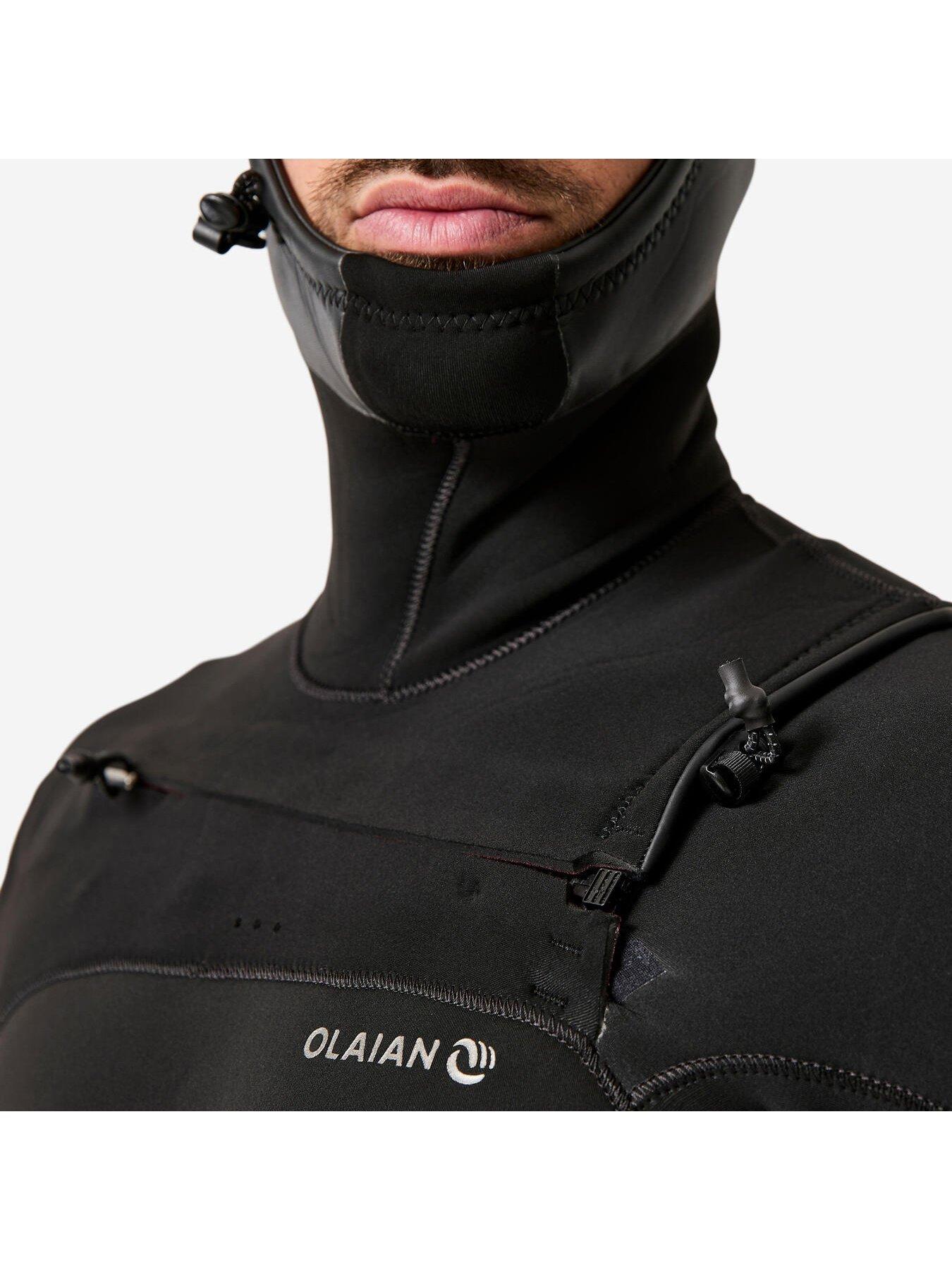 Image 4 of 6 of Decathlon Mens Surfing 5/4 mm Neoprene Wetsuit with Hood 900