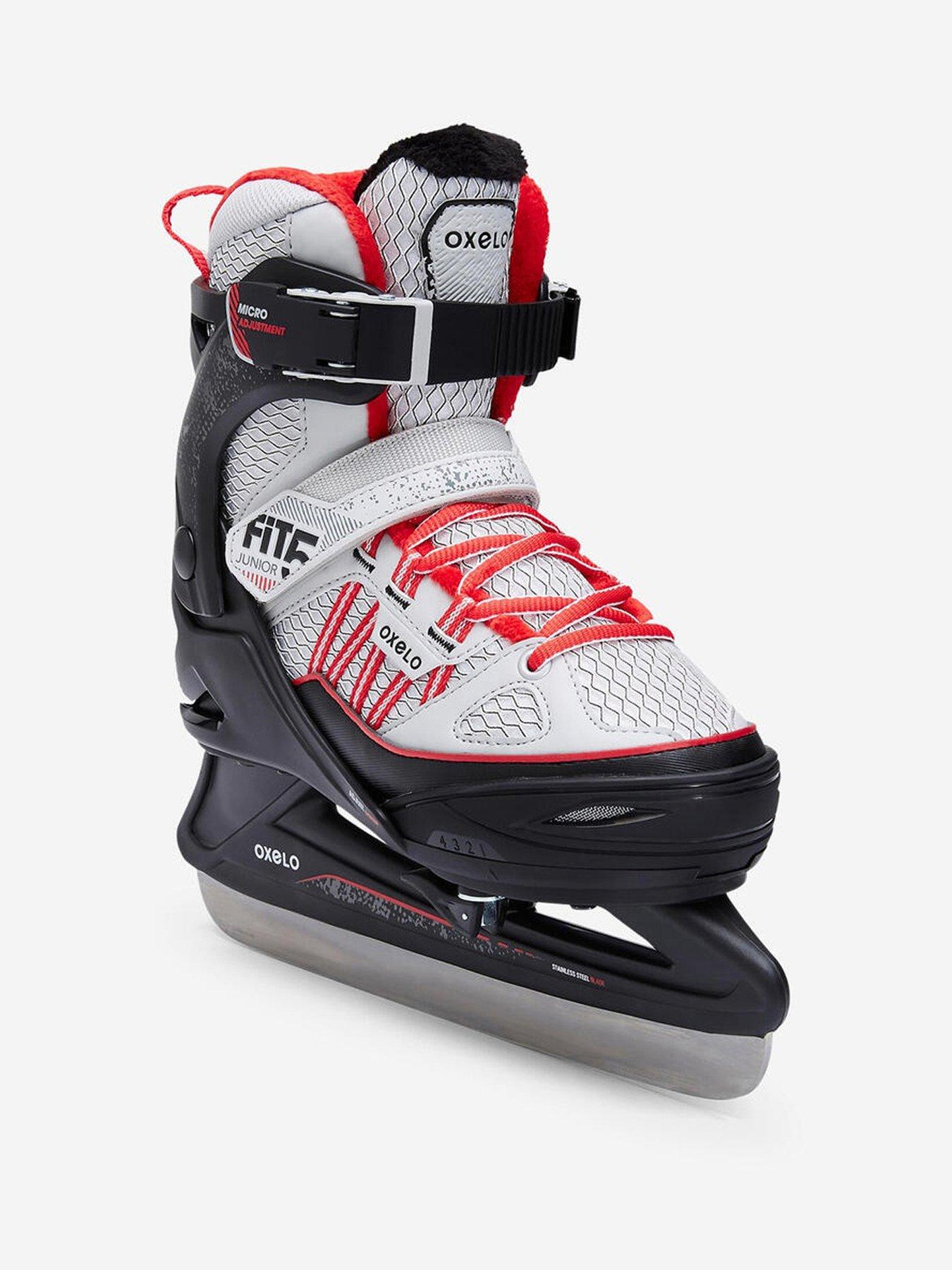 Decathlon Kids Ice Skates Fit 500 - Grey/Red