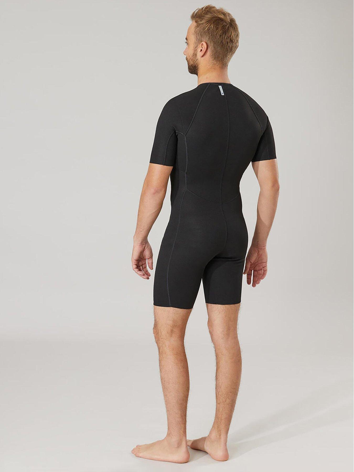 Image 3 of 7 of Decathlon Neoprene SCD Scuba Diving Shorty Undersuit 1mm - Black/grey