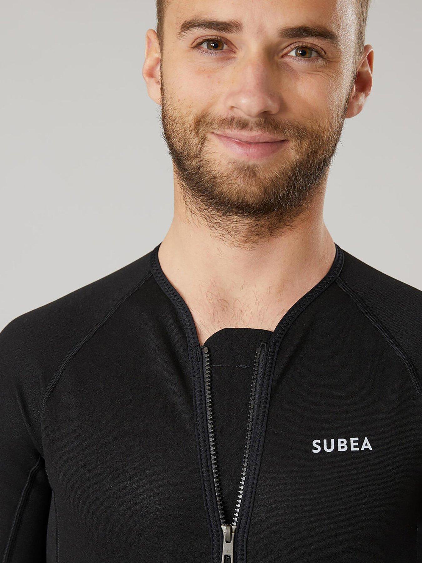 Image 4 of 7 of Decathlon Neoprene SCD Scuba Diving Shorty Undersuit 1mm - Black/grey