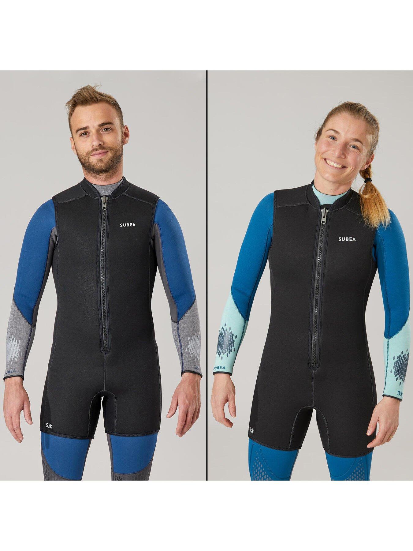 Image 5 of 6 of Decathlon Neoprene SCD Scuba Diving Shorty Oversuit 5.5 mm - Black