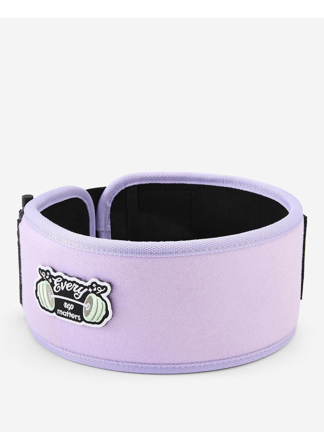 Decathlon Weight Lifting Belt with Secure Buckle - Purple