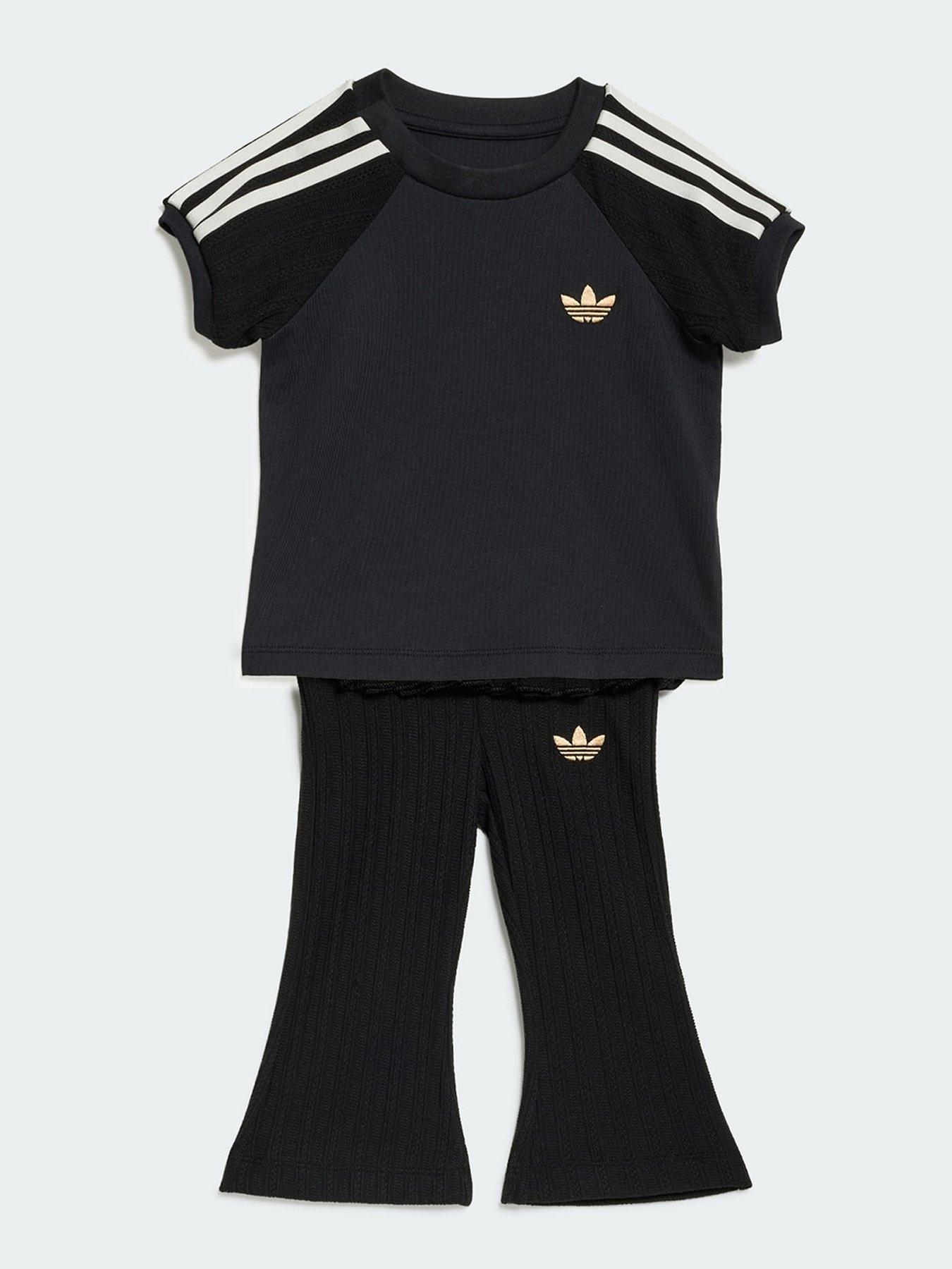 adidas Originals Slim Knitted Tee Leggings Set