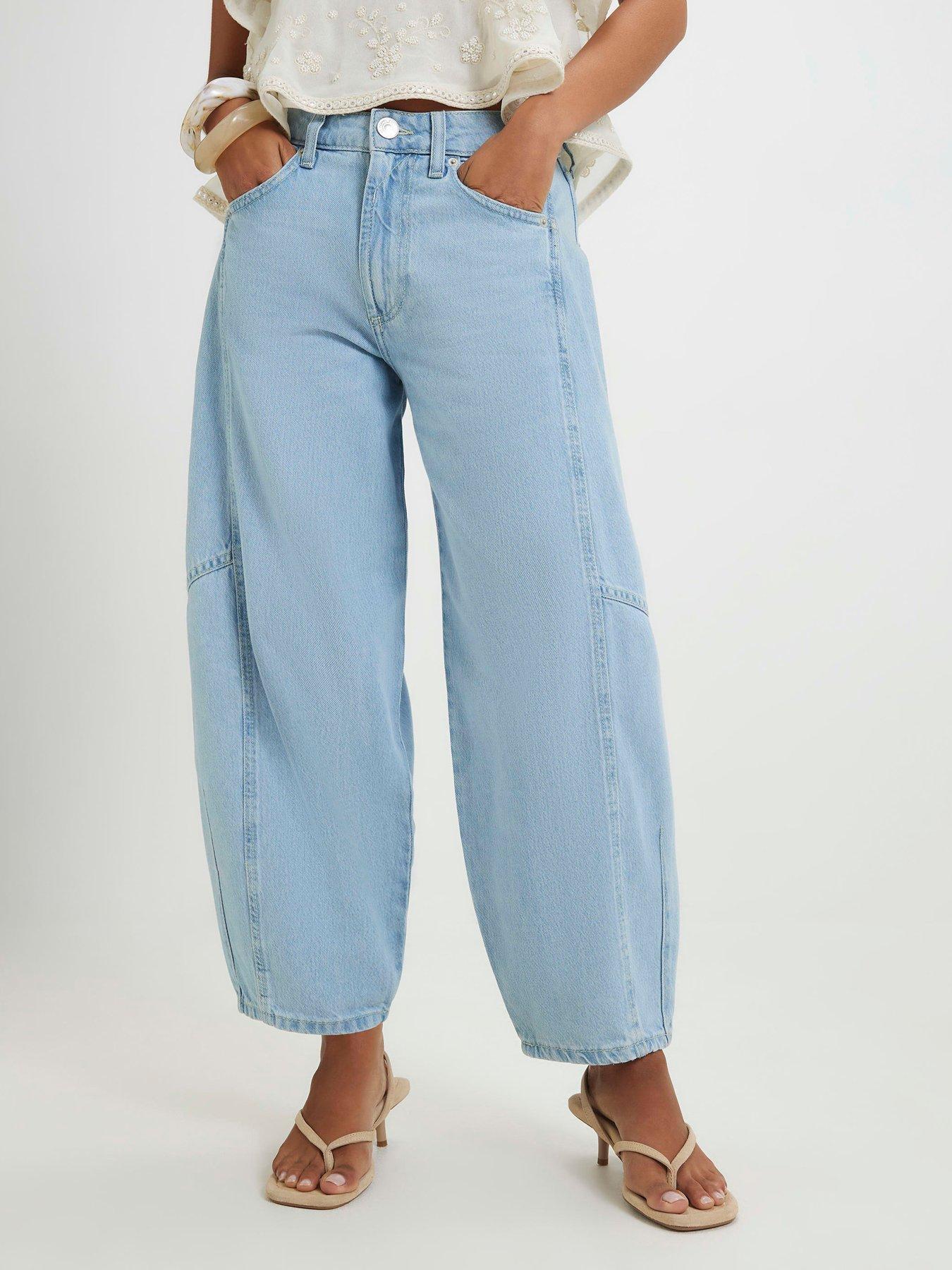 River Island Petite Soft Barrel Leg Jeans