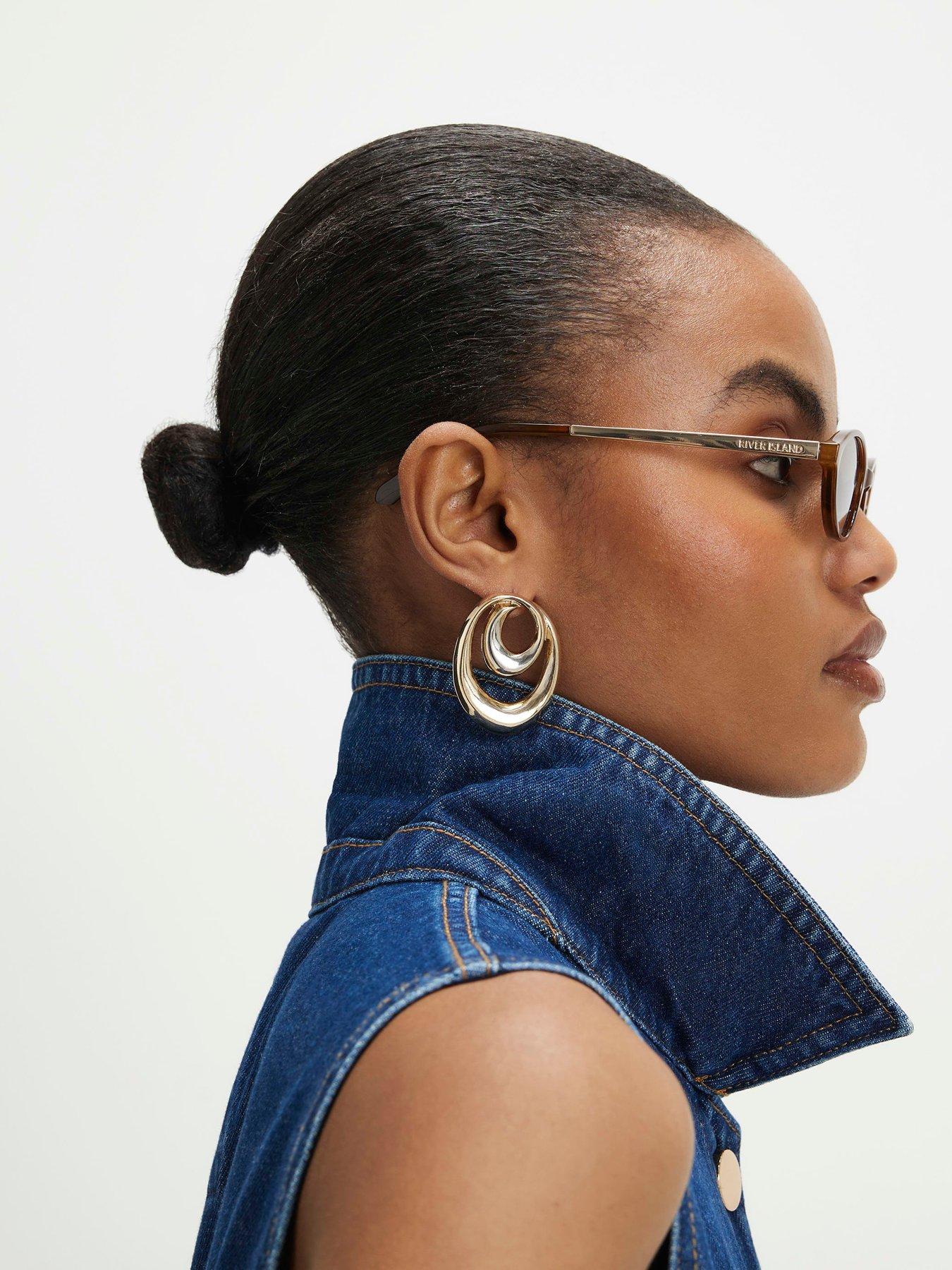 Image 4 of 4 of River Island Denim Sleeveless Midi Shirt Dress