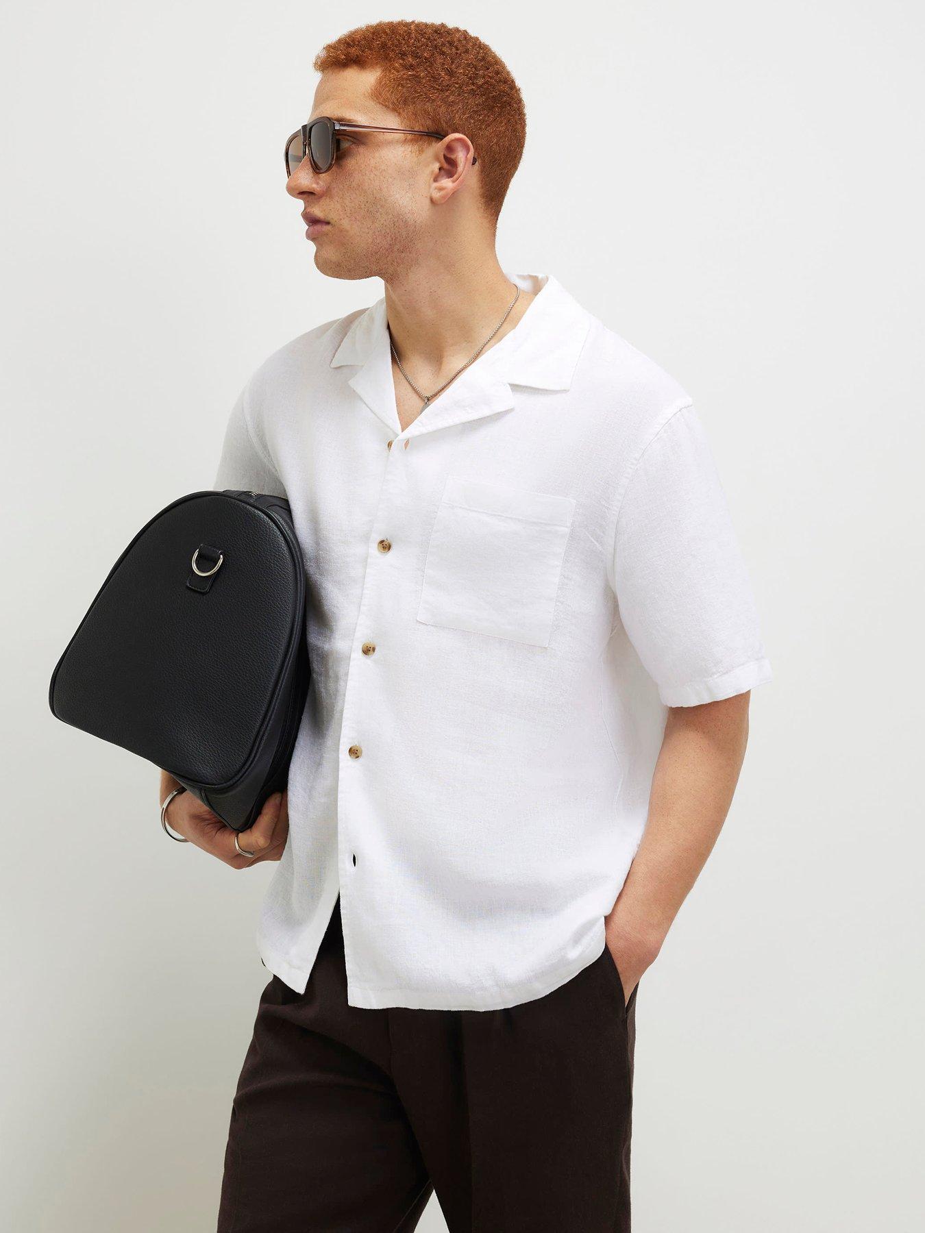 River Island Regular Fit Linen Blend Shirt
