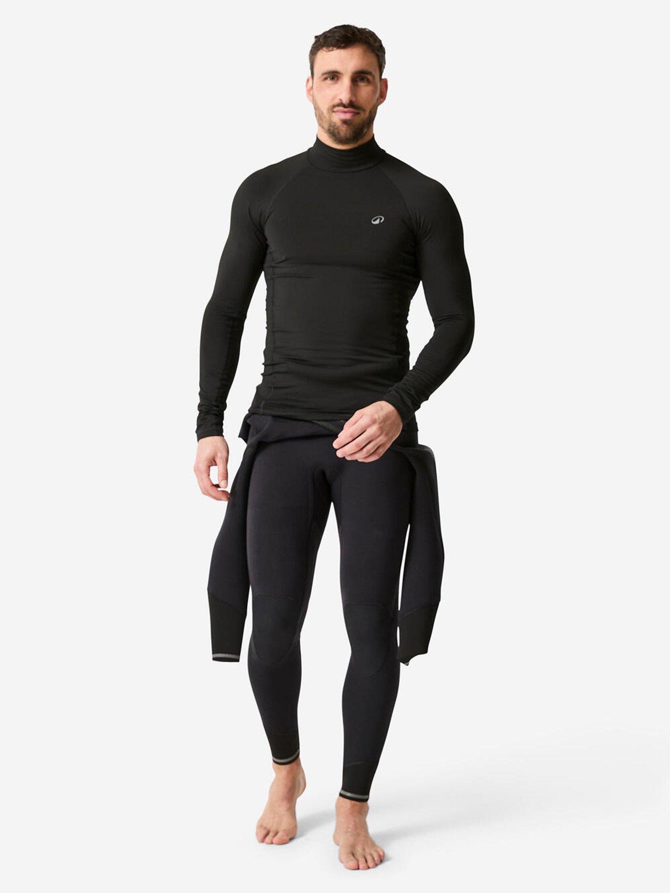 Image 1 of 5 of Decathlon Long Sleeve Fleece Top Surf 900 - Black