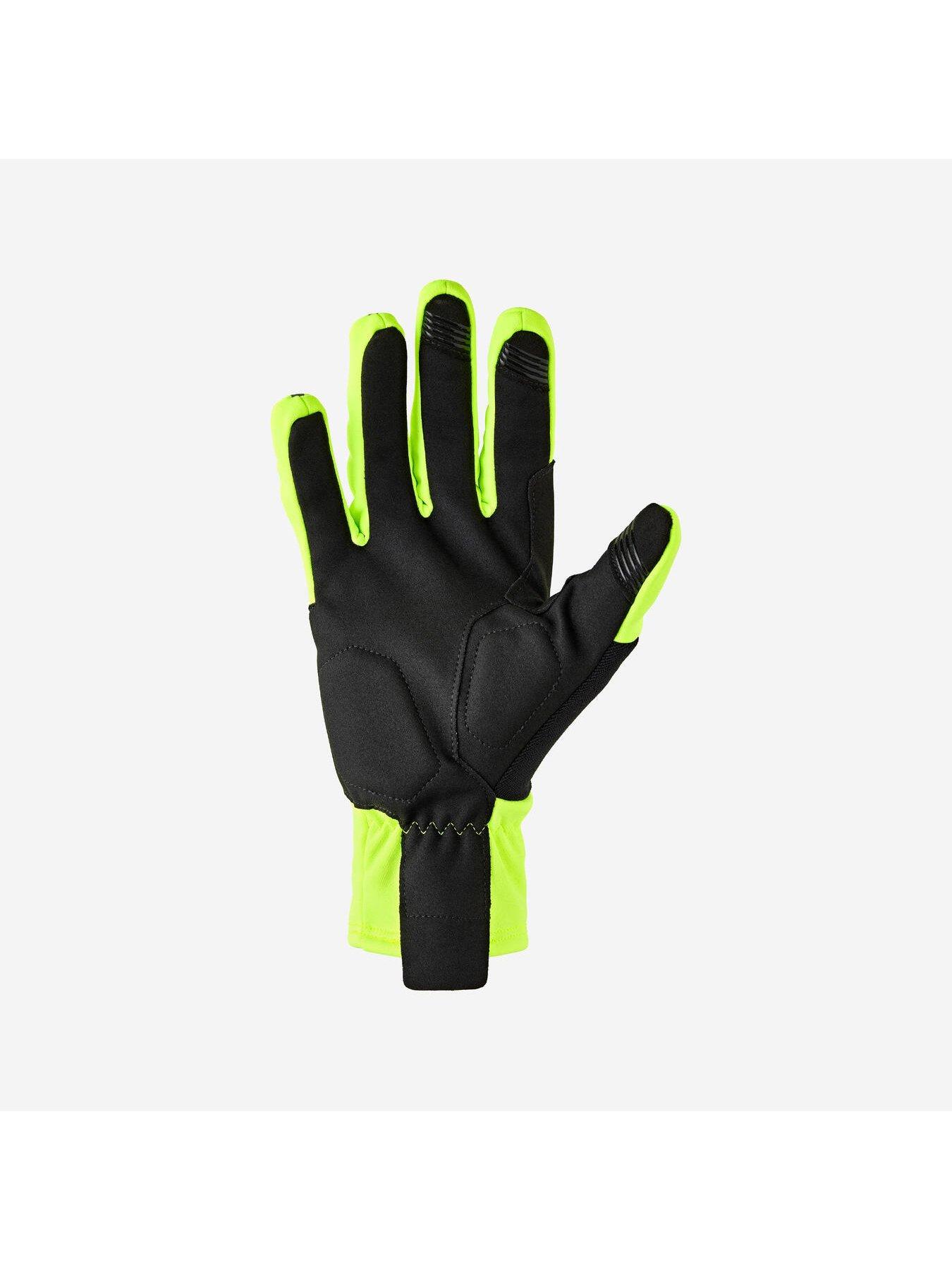Image 2 of 6 of Decathlon Smartphone-compatible thermal cycling gloves, - Yellow