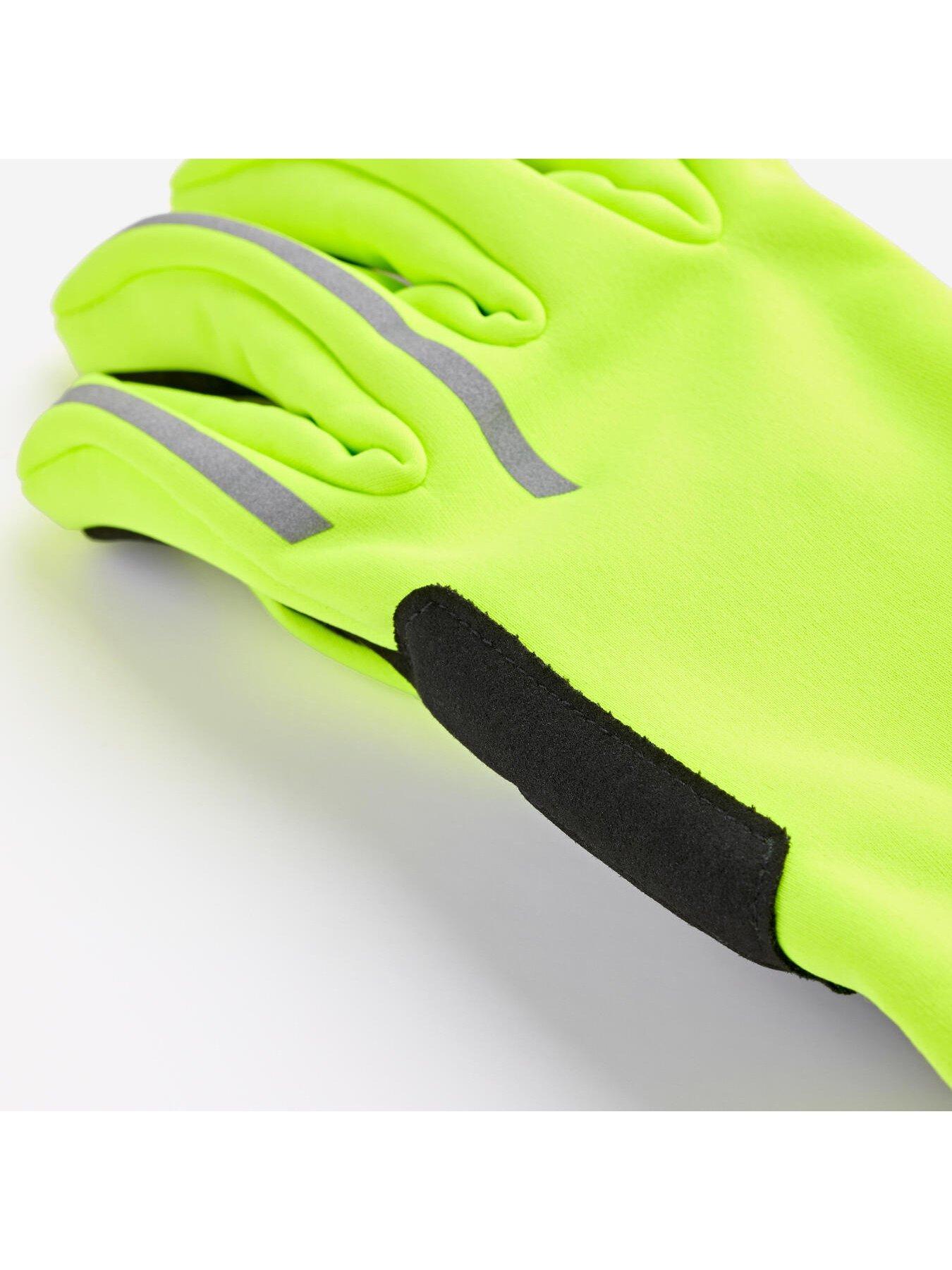 Image 4 of 6 of Decathlon Smartphone-compatible thermal cycling gloves, - Yellow
