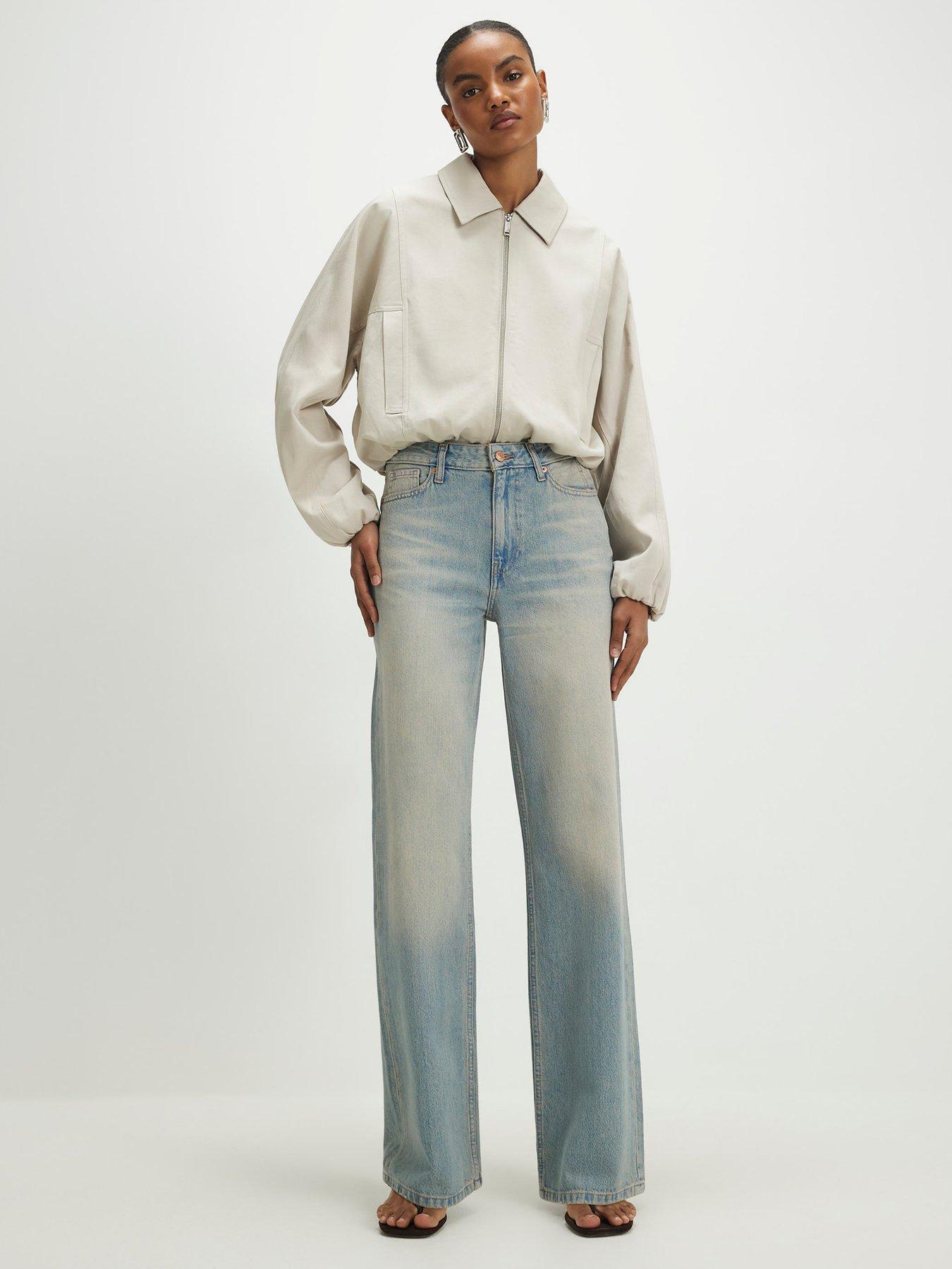 Image 1 of 4 of River Island Relaxed Straight Leg Jeans