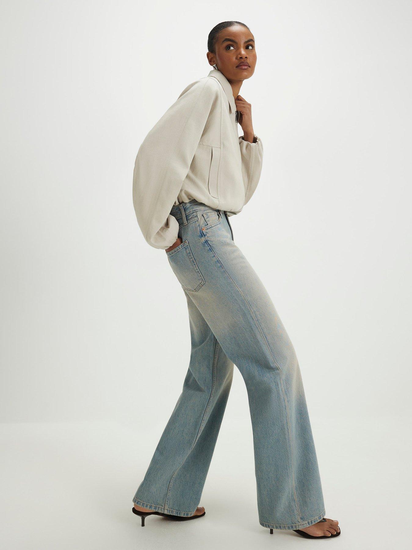 Image 3 of 4 of River Island Relaxed Straight Leg Jeans