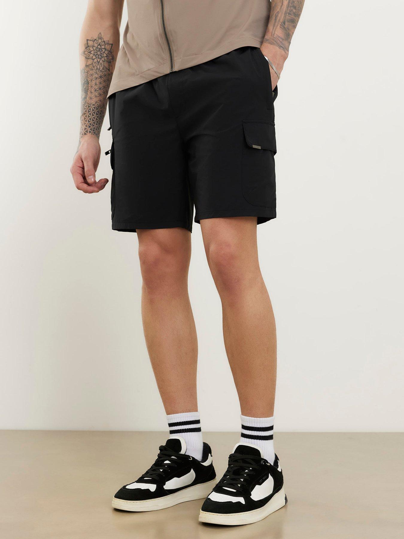 River Island Skinny Fit Stretch Cargo Shorts