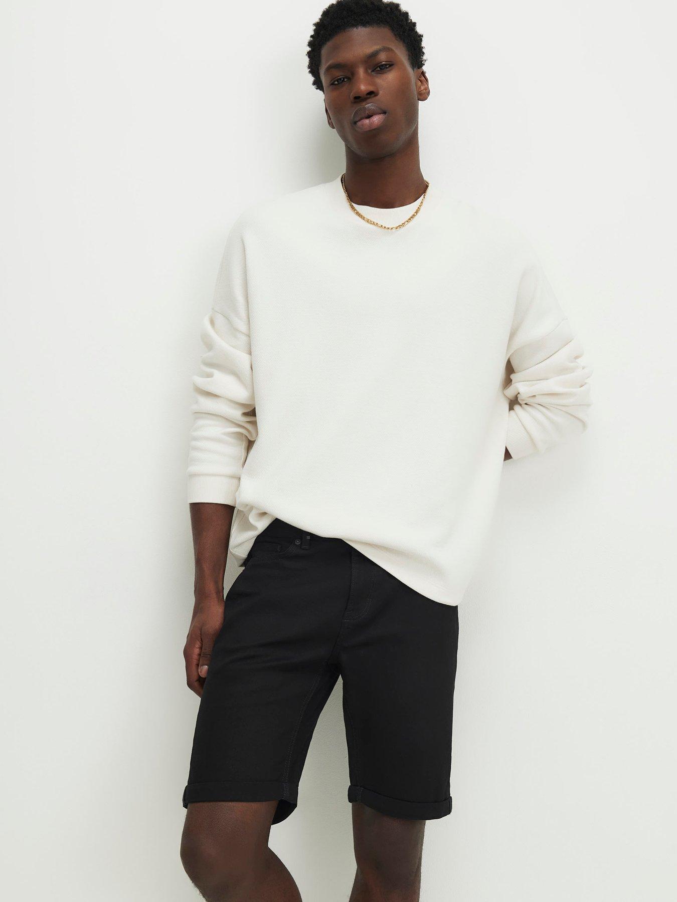 River Island Skinny Fit Stretch Denim Shorts