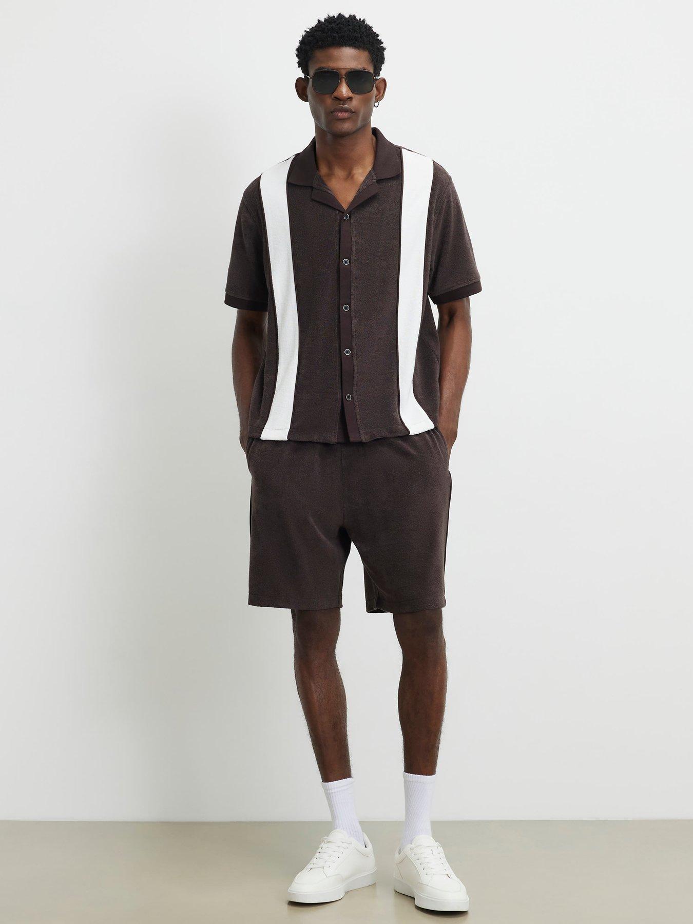 Image 3 of 4 of River Island Regular Fit Towelling Shorts