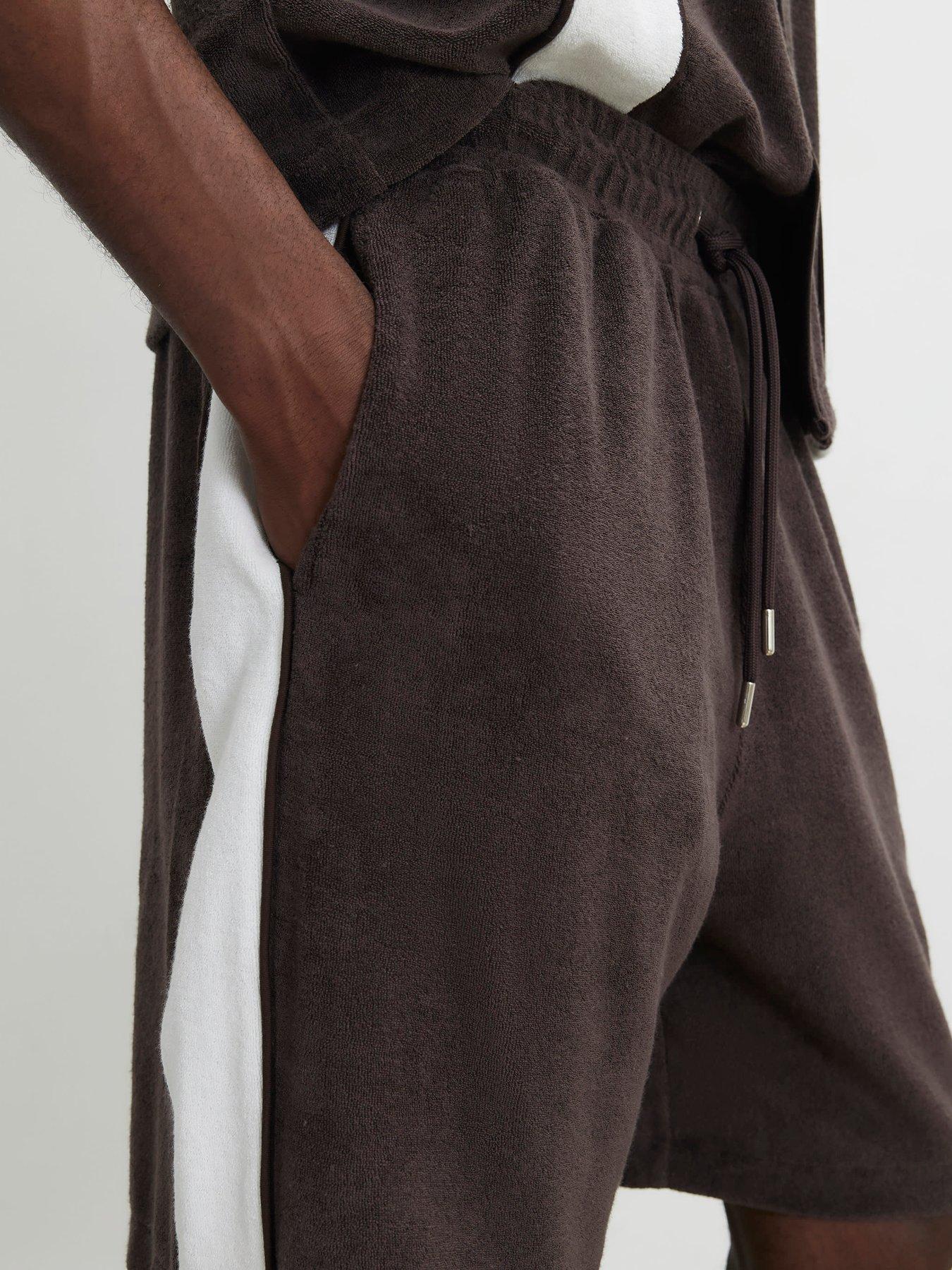 Image 4 of 4 of River Island Regular Fit Towelling Shorts