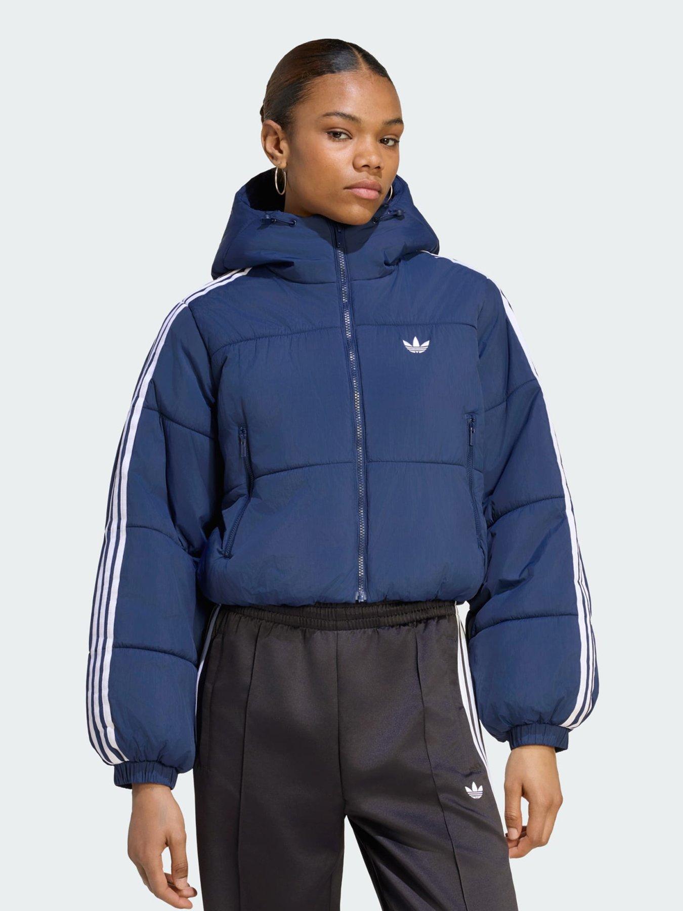 adidas Originals ADICOLOR CROPPED HOODED PUFFER JACKET