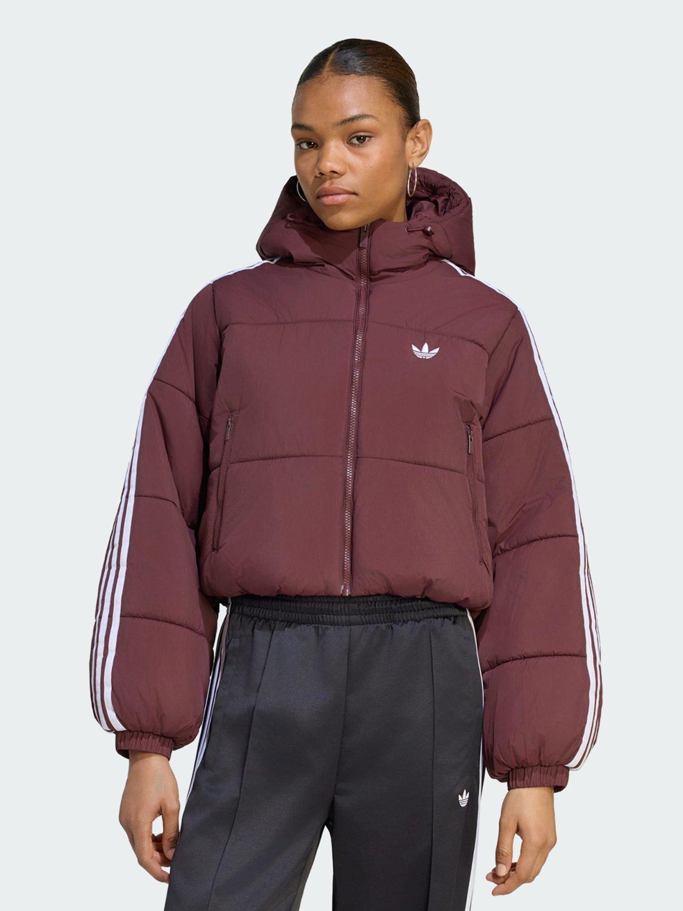 adidas Originals ADICOLOR CROPPED HOODED PUFFER JACKET