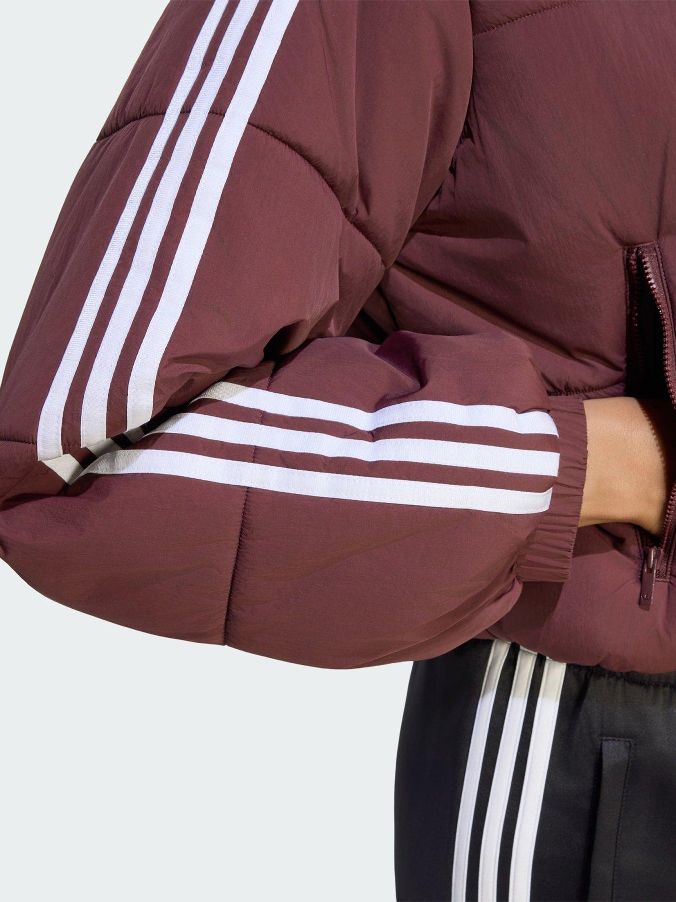 Image 4 of 5 of adidas Originals Adicolour Cropped Hooded Puffer Jacket&nbsp;