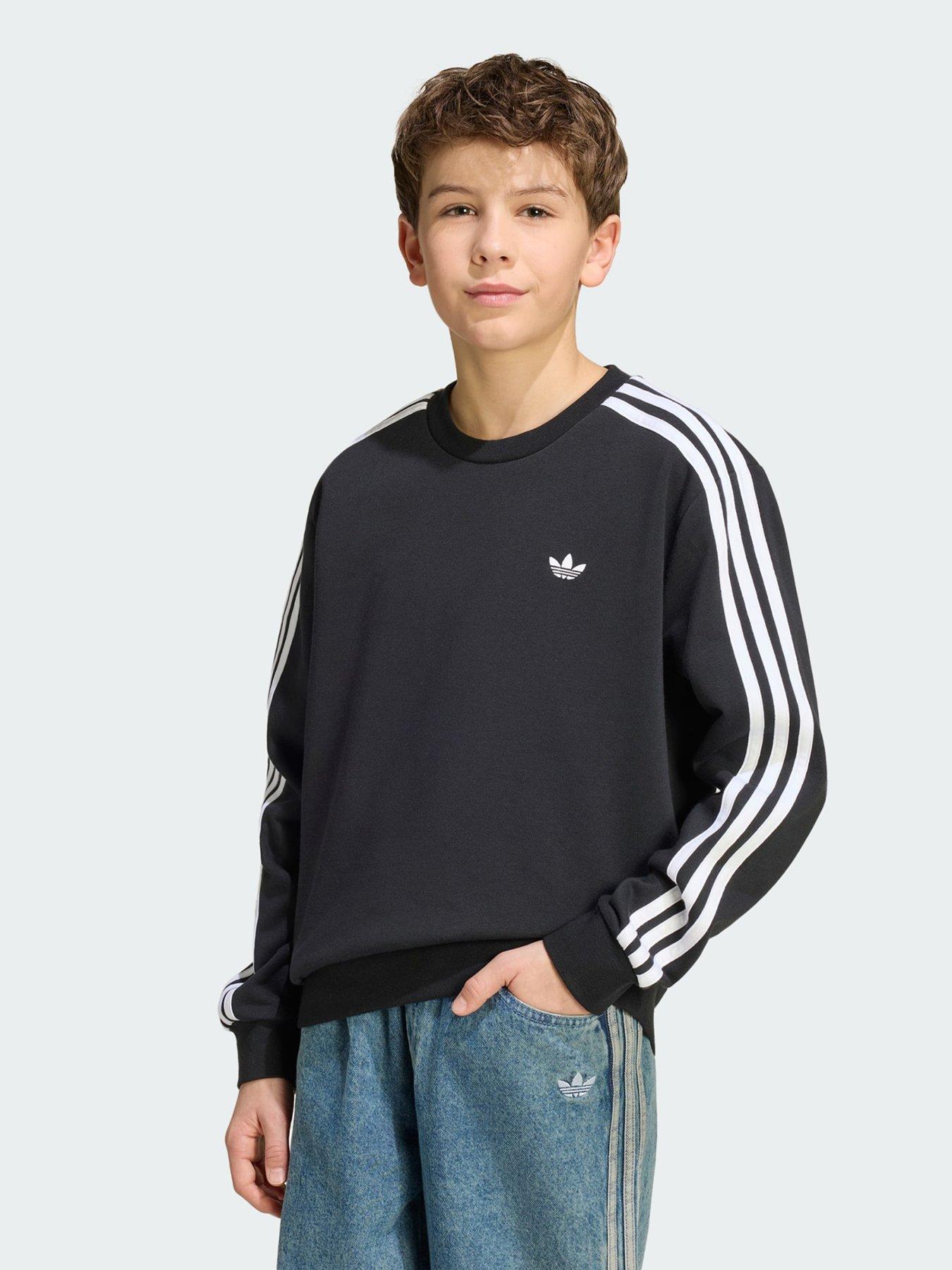 adidas Originals 3-STRIPES LOOSE CREW Sweatshirt