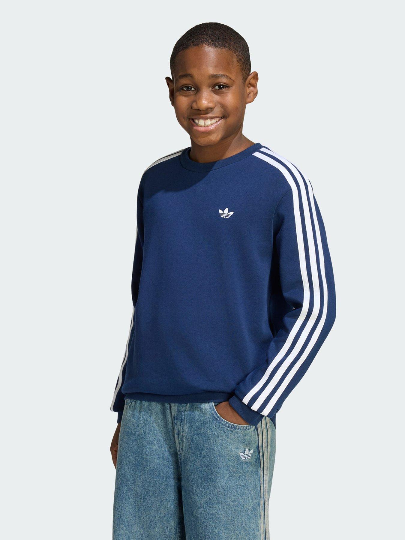 adidas Originals 3-STRIPES LOOSE CREW Sweatshirt