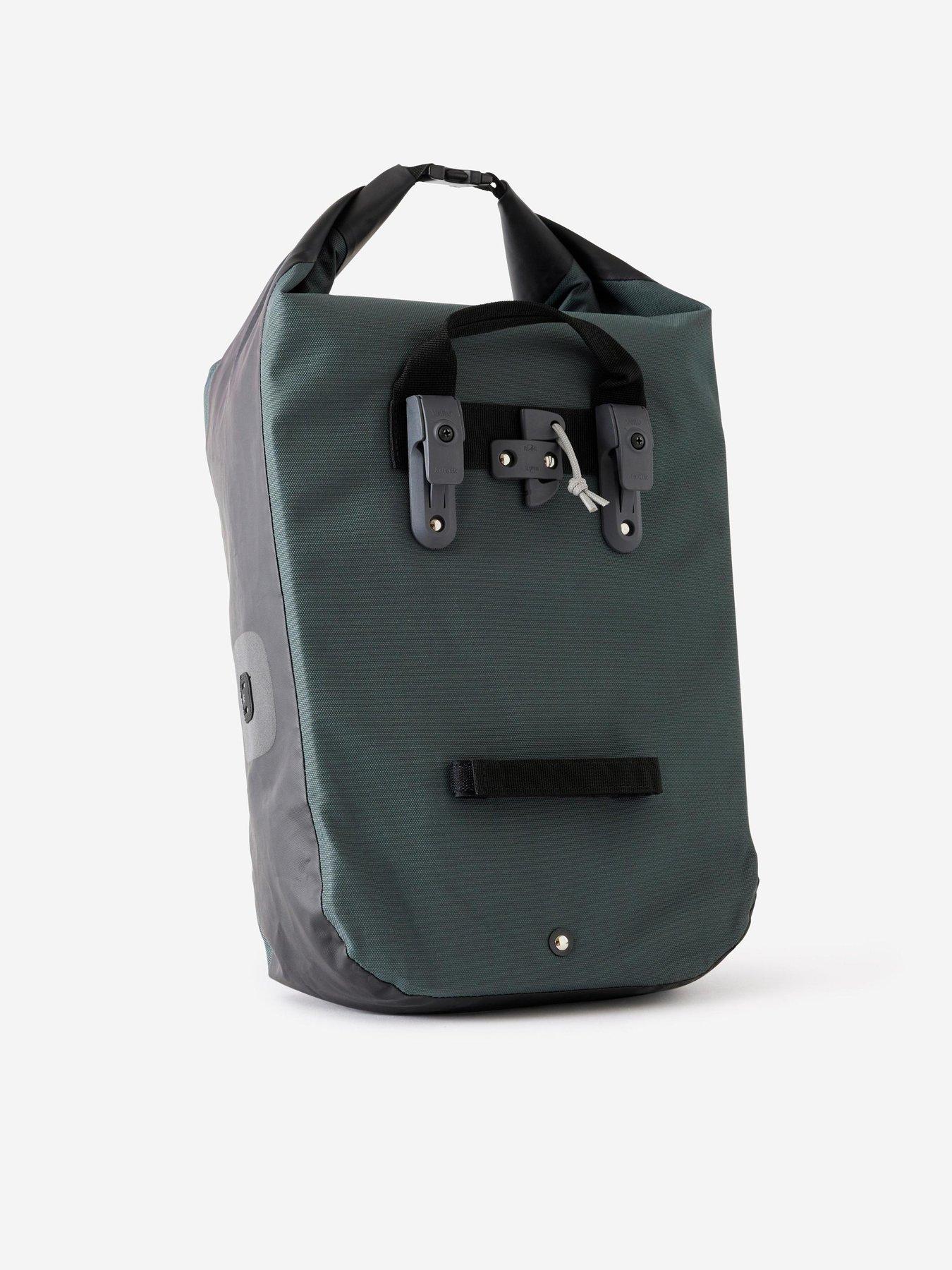 Image 2 of 5 of Decathlon Waterproof Bike Bag for Pannier Rack 500 - Dark Grey