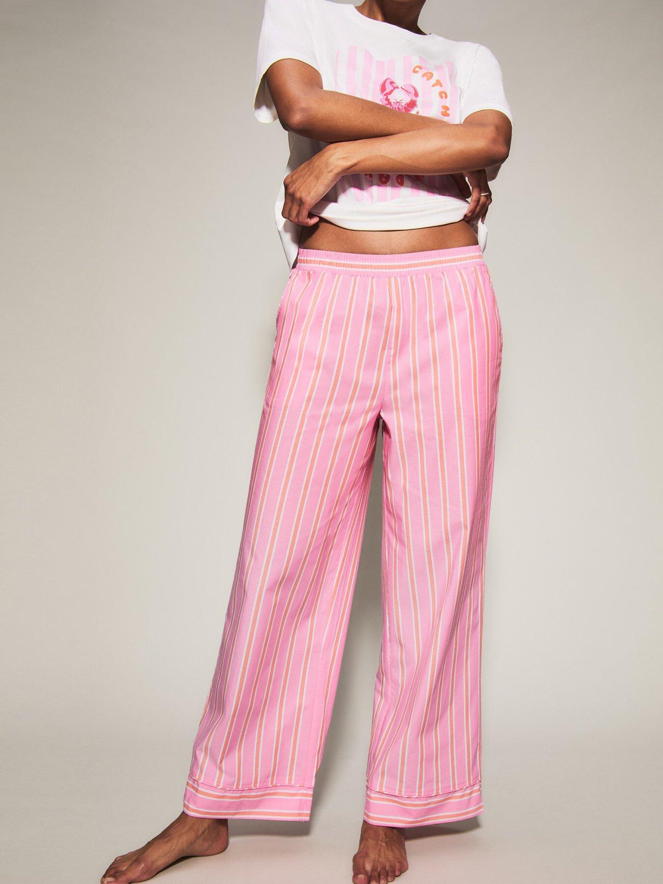 Image 4 of 6 of Knickerbox Knickerbox Lobster Stripe Pyjama T-Shirt &amp; Trouser Set