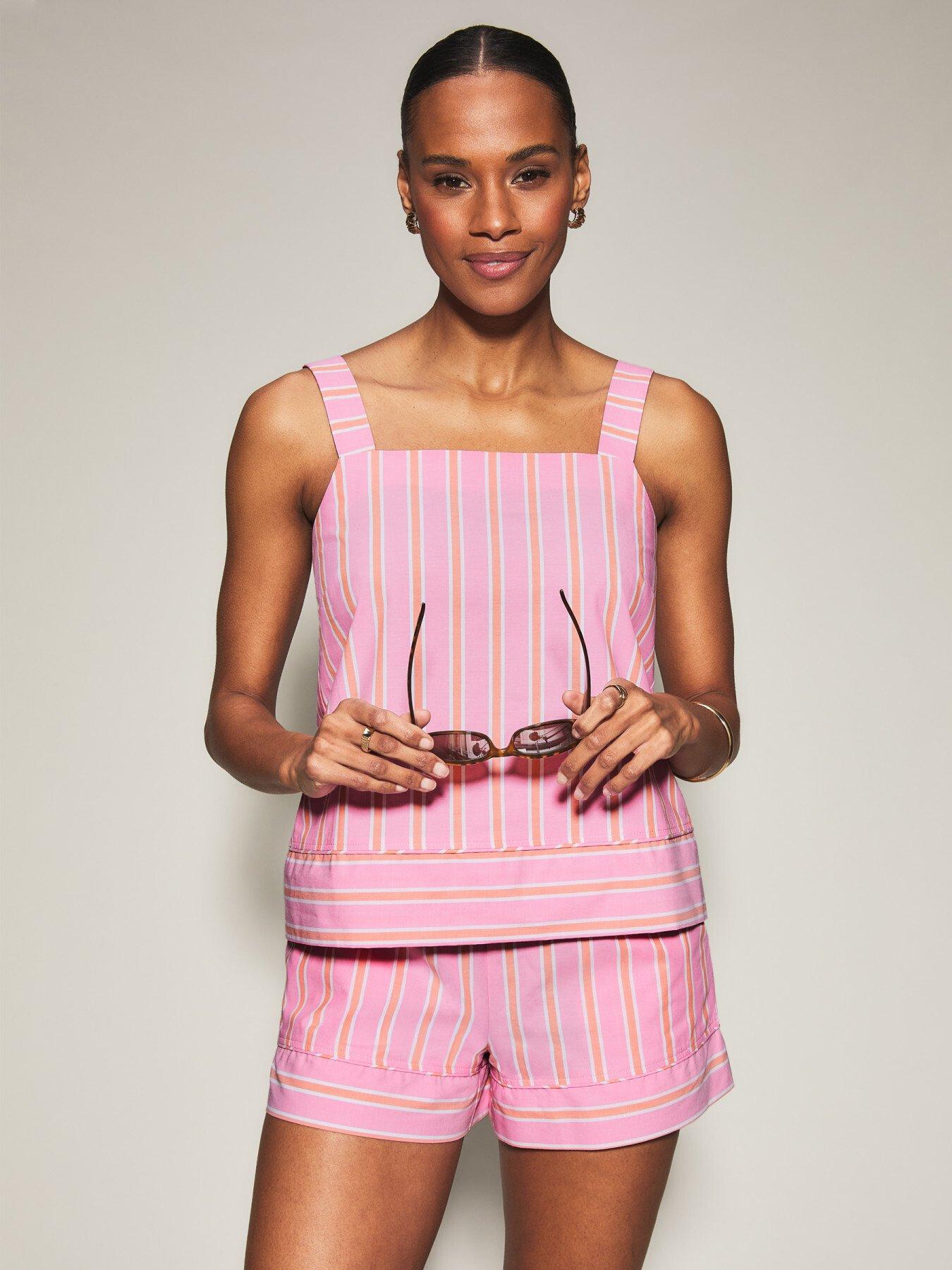 Knickerbox Stripe Pyjama Cami Top & Shorts Set