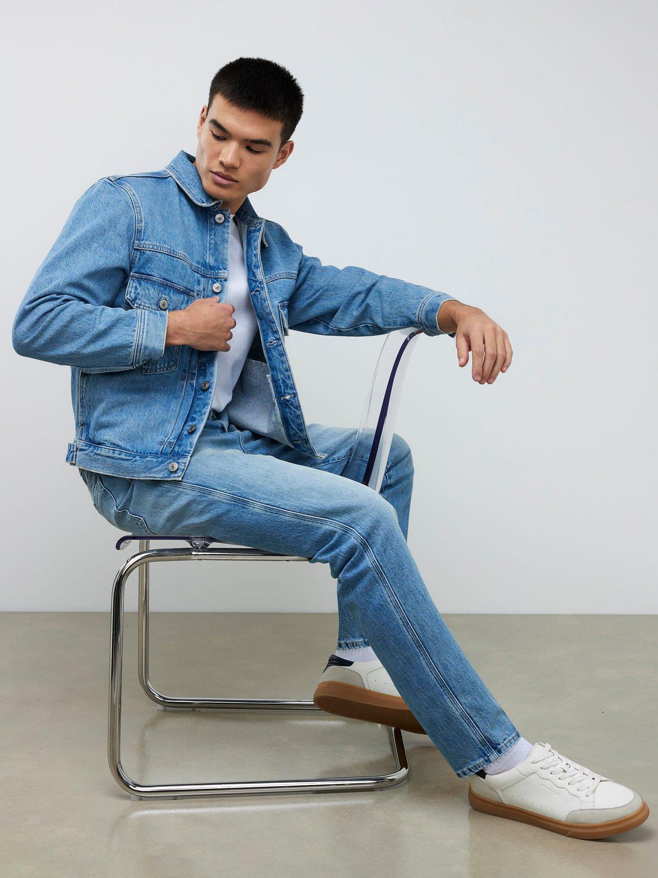 River Island Tapered Fit Stretch Jeans