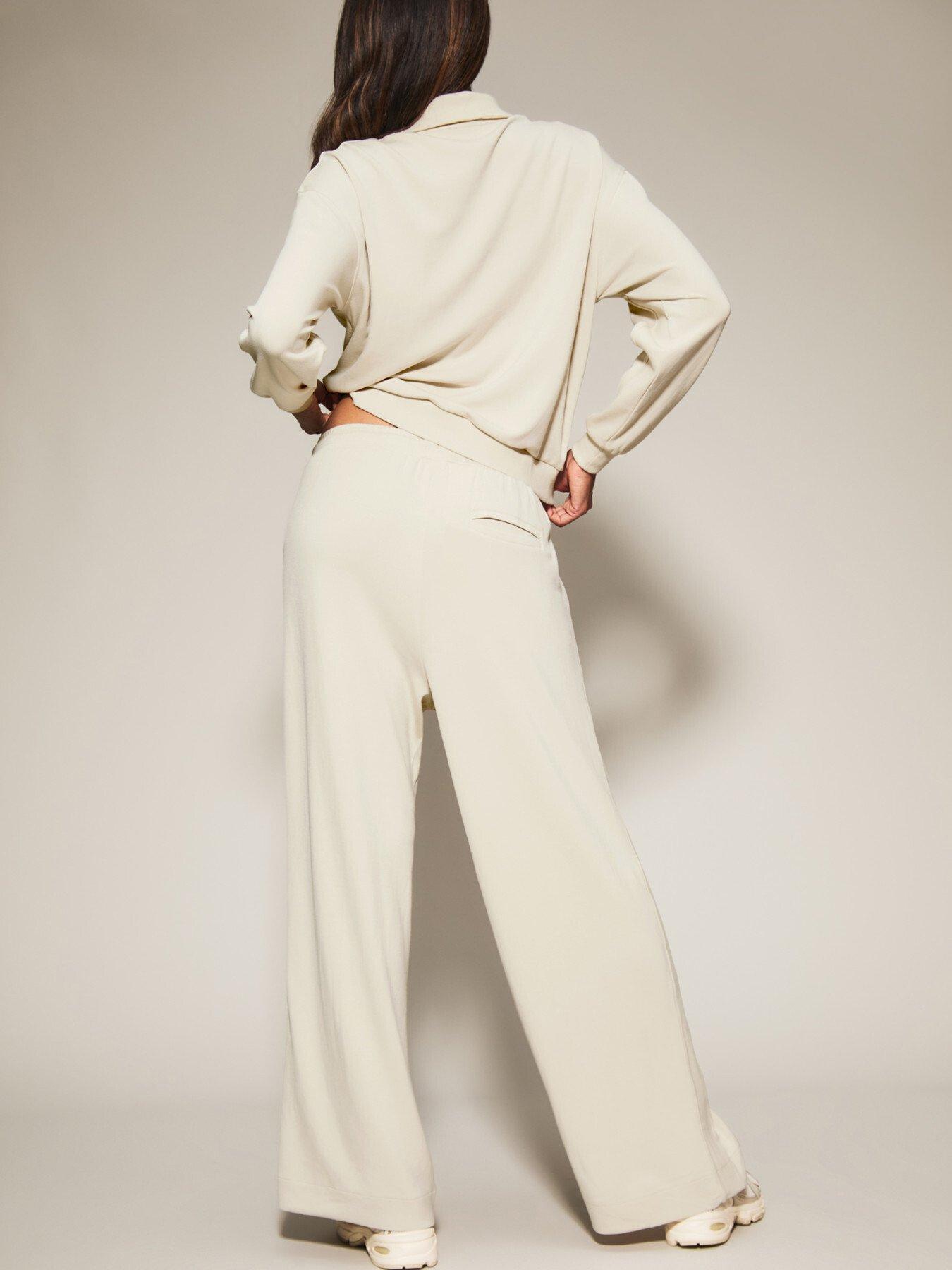 Image 2 of 3 of Knickerbox Scuba Ribbed Wide Leg Trousers